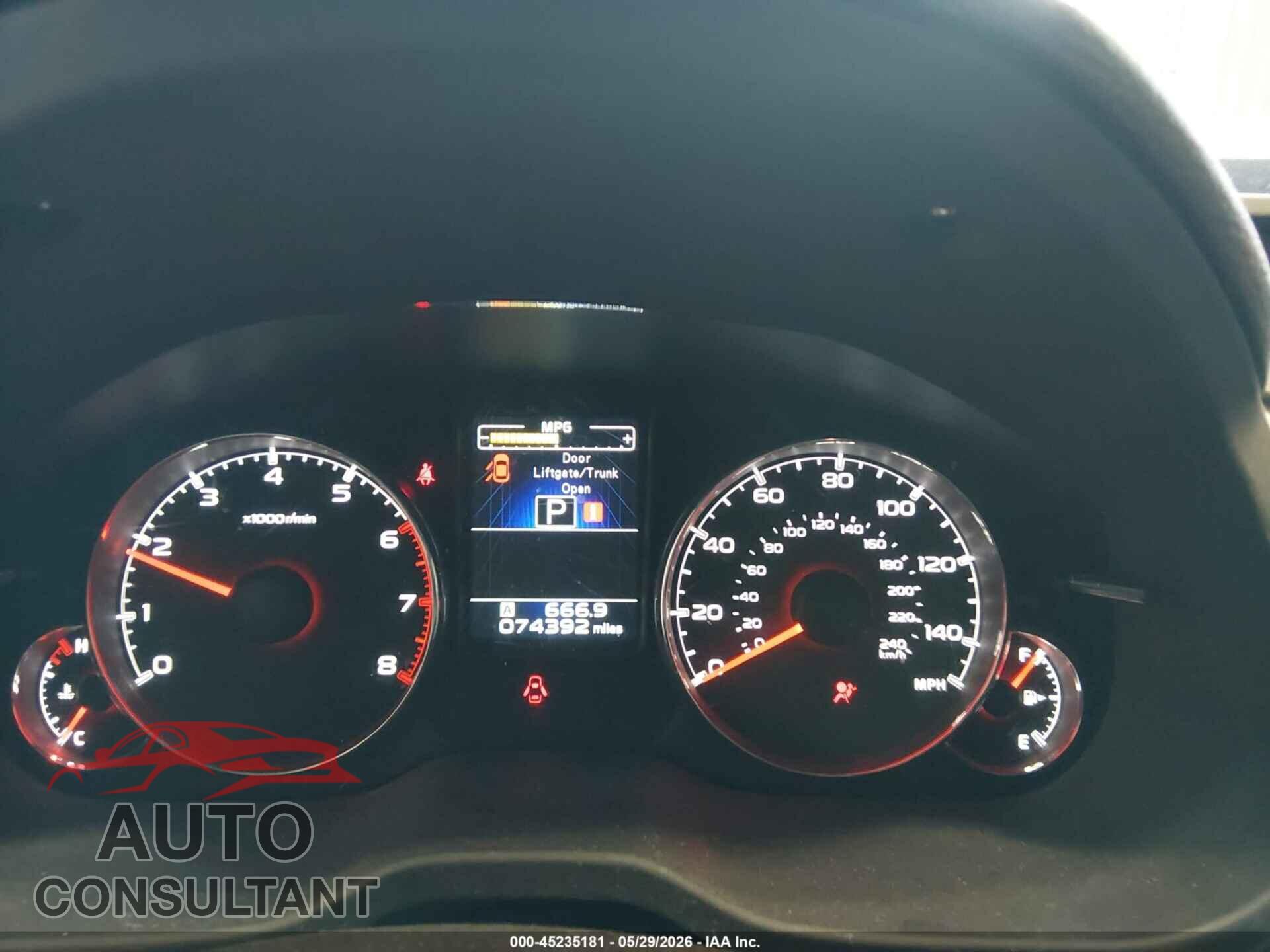 SUBARU OUTBACK 2013 - 4S4BRCPC7D3200731