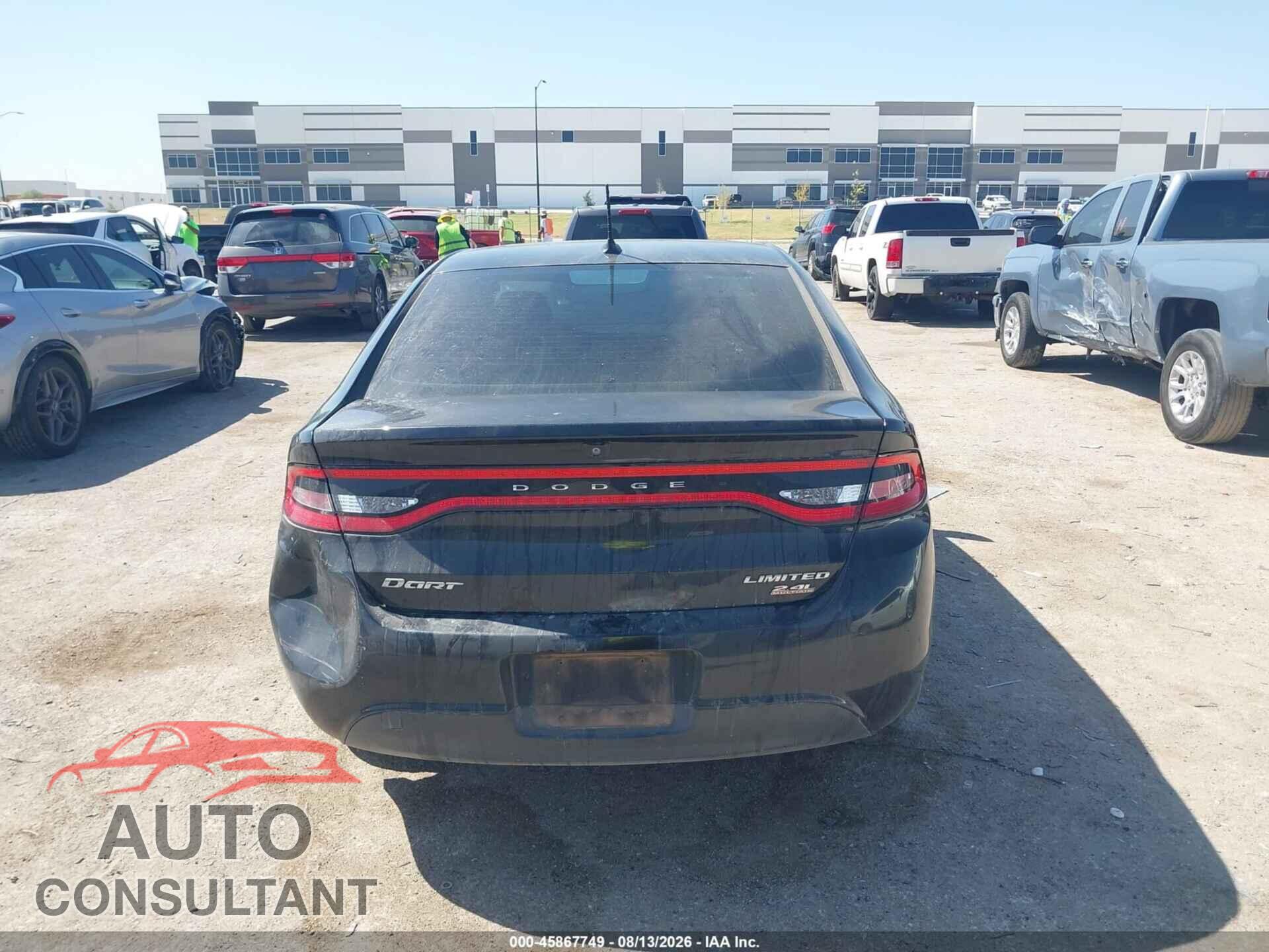 DODGE DART 2014 - 1C3CDFCB2ED681316