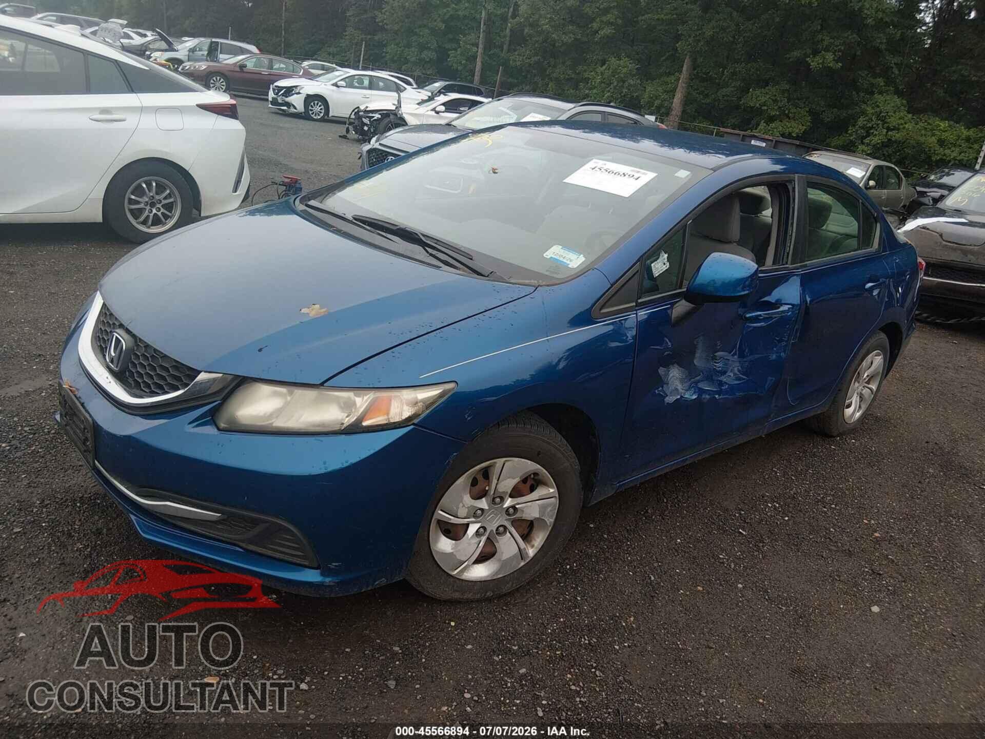 HONDA CIVIC 2013 - 19XFB2E51DE014877