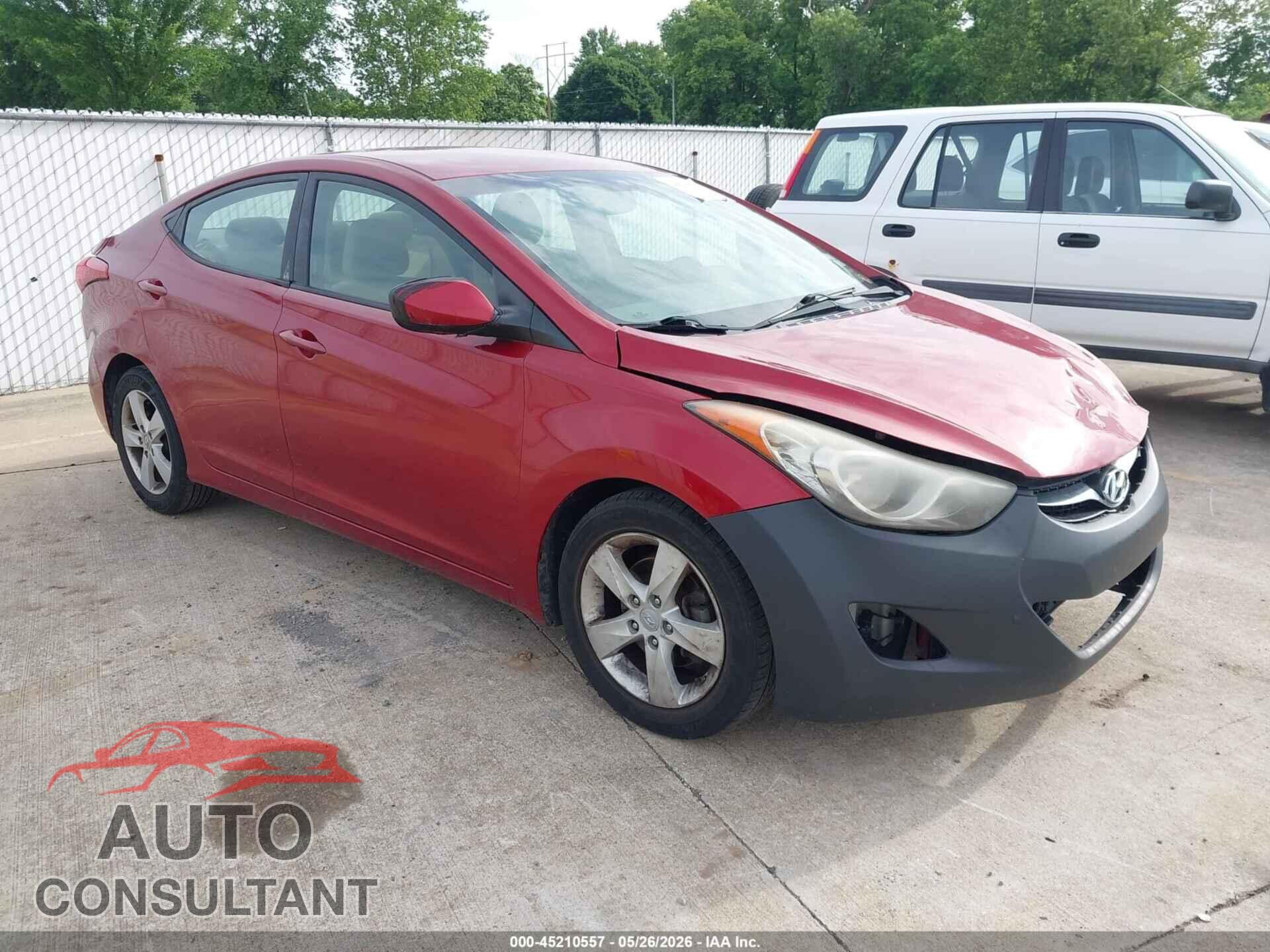 HYUNDAI ELANTRA 2013 - KMHDH4AE0DU500343