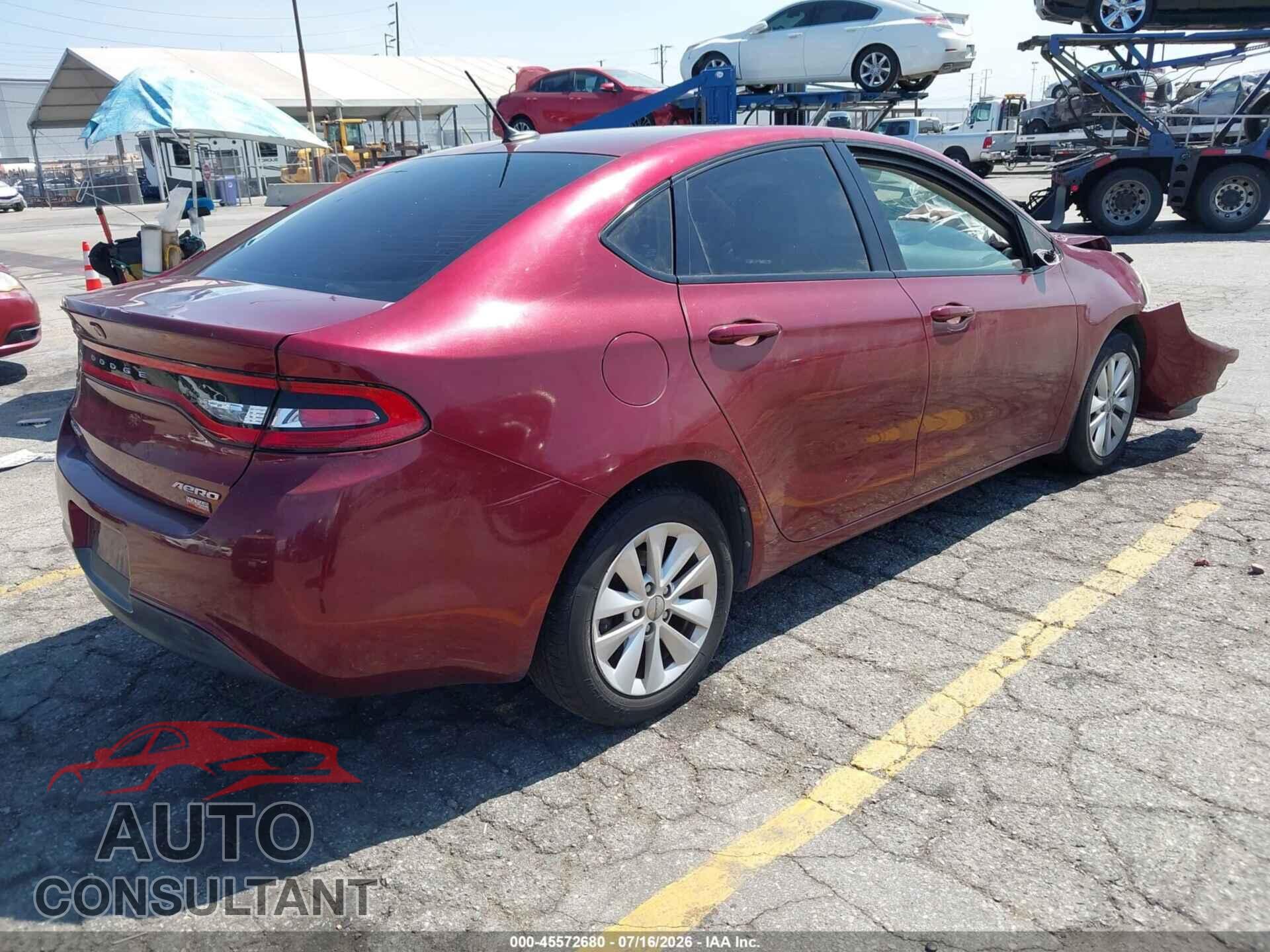 DODGE DART 2015 - 1C3CDFDH2FD301010