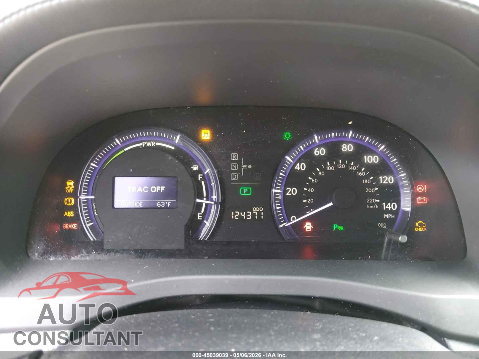 LEXUS HS 250H 2010 - JTHBB1BA9A2020704