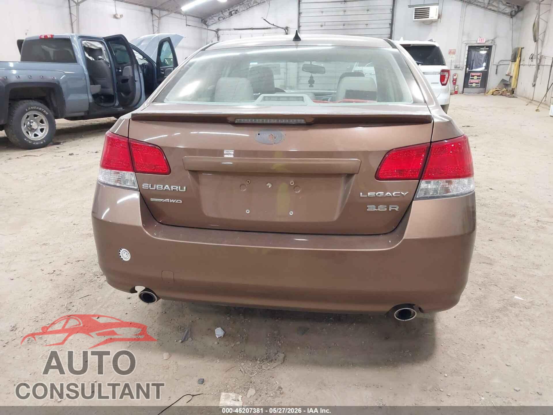 SUBARU LEGACY 2011 - 4S3BMDK62B2224187