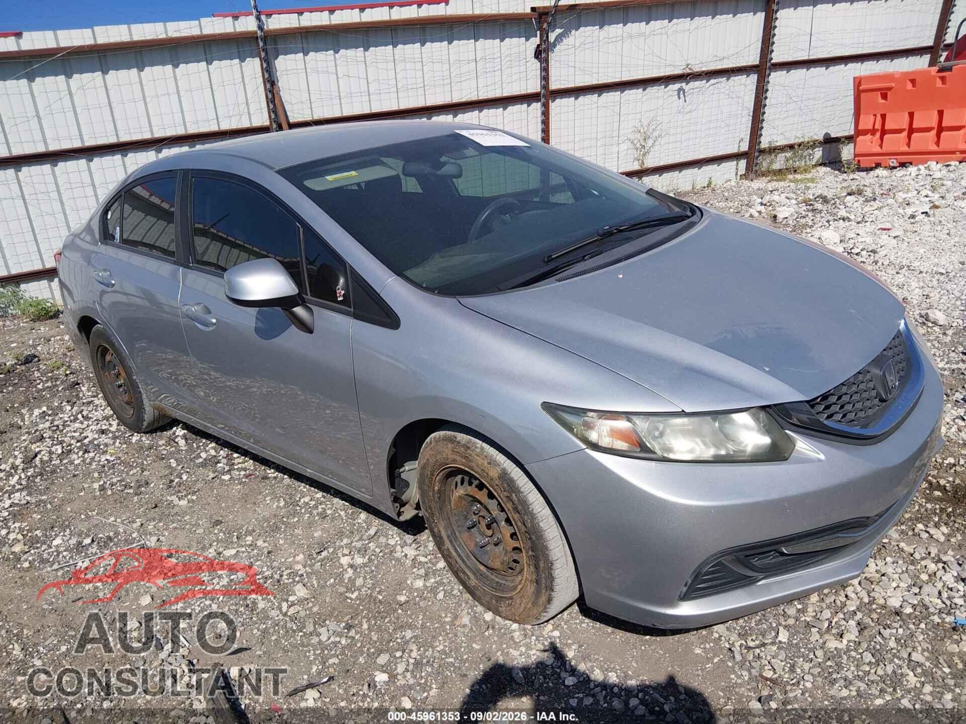 HONDA CIVIC 2013 - 19XFB2F52DE219977