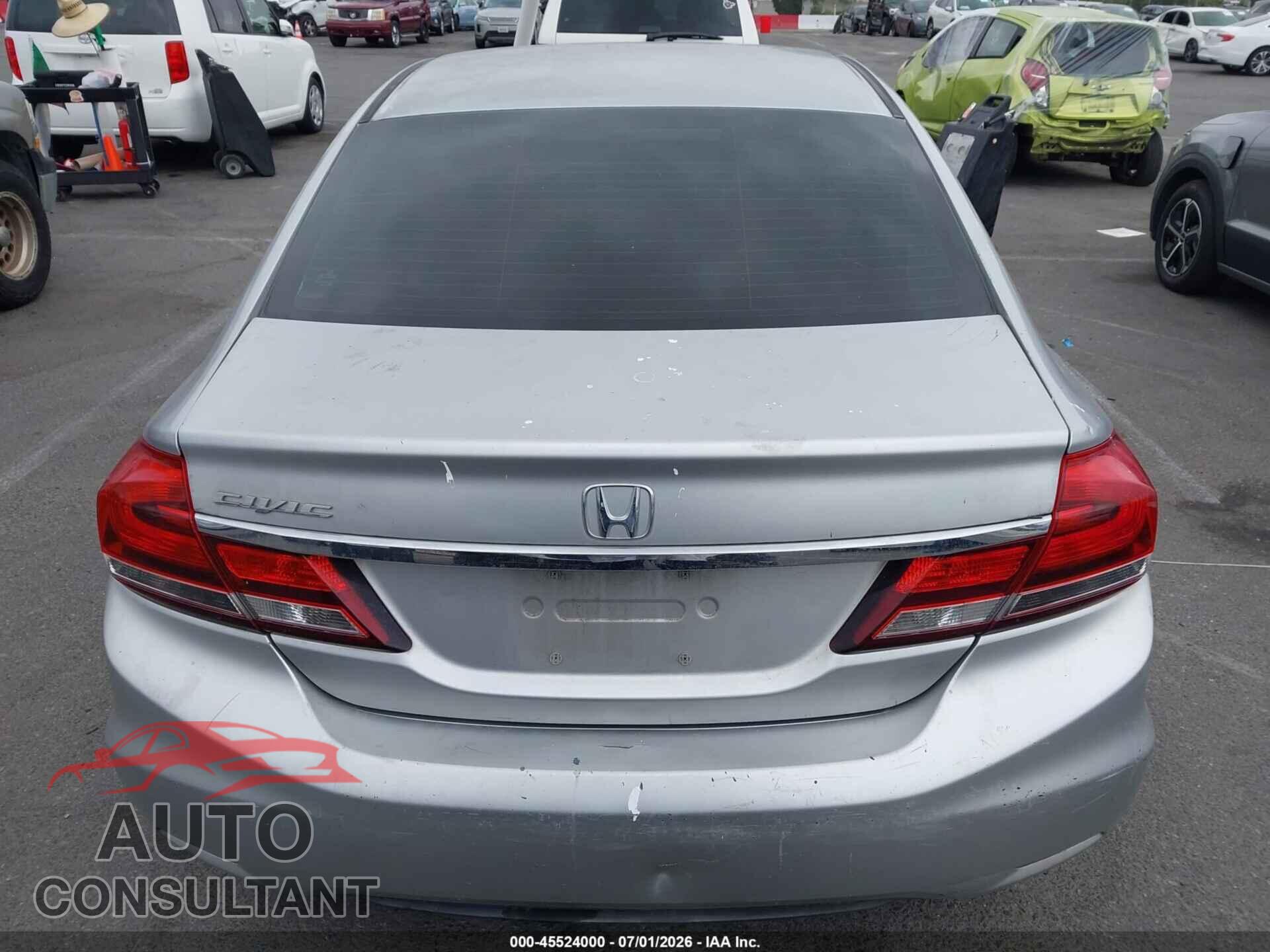 HONDA CIVIC 2013 - 19XFB2F58DE235598