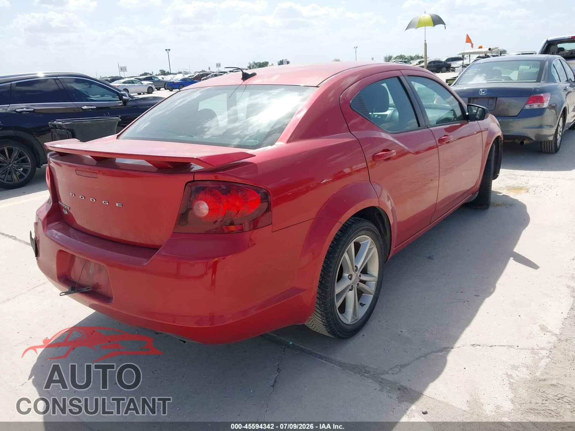 DODGE AVENGER 2013 - 1C3CDZAG5DN552785