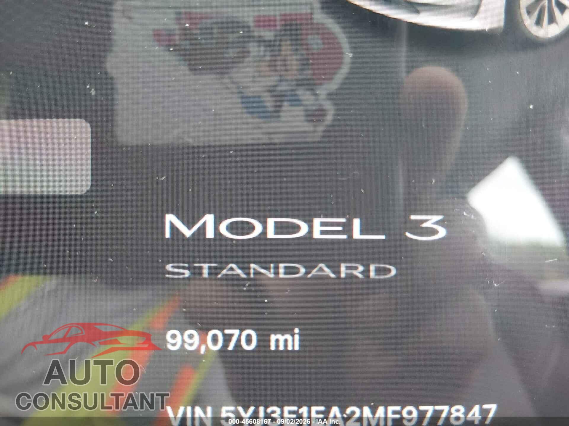 TESLA MODEL 3 2021 - 5YJ3E1EA2MF977847