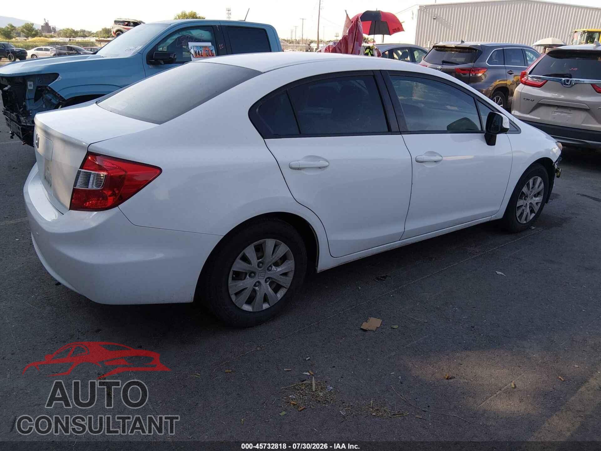 HONDA CIVIC 2012 - 2HGFB2F57CH324017