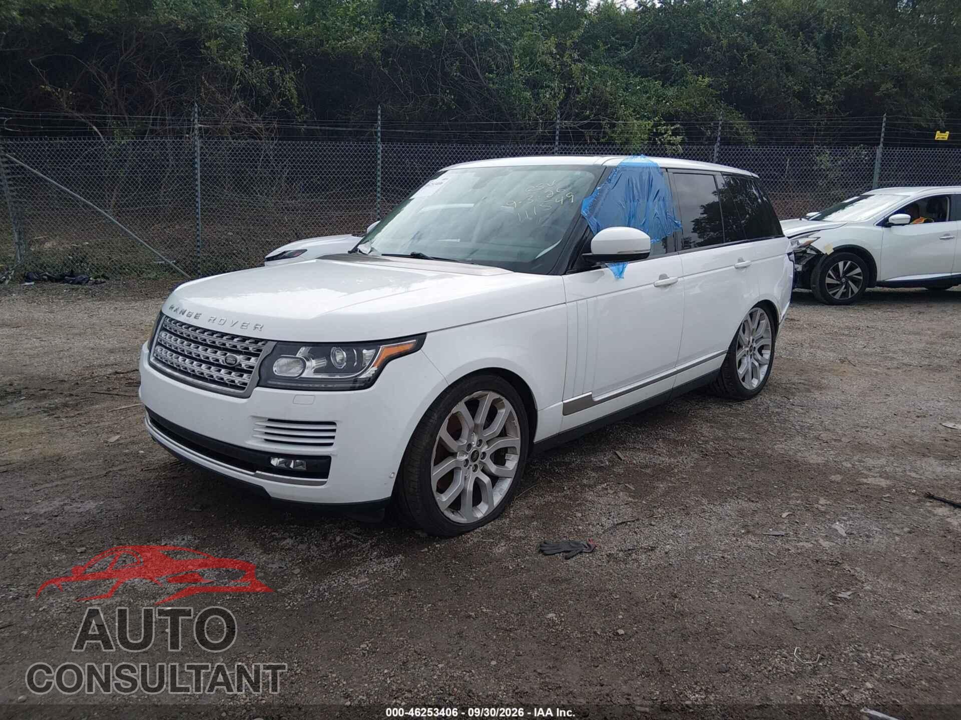 LAND ROVER RANGE ROVER 2013 - SALGS2DF6DA111549