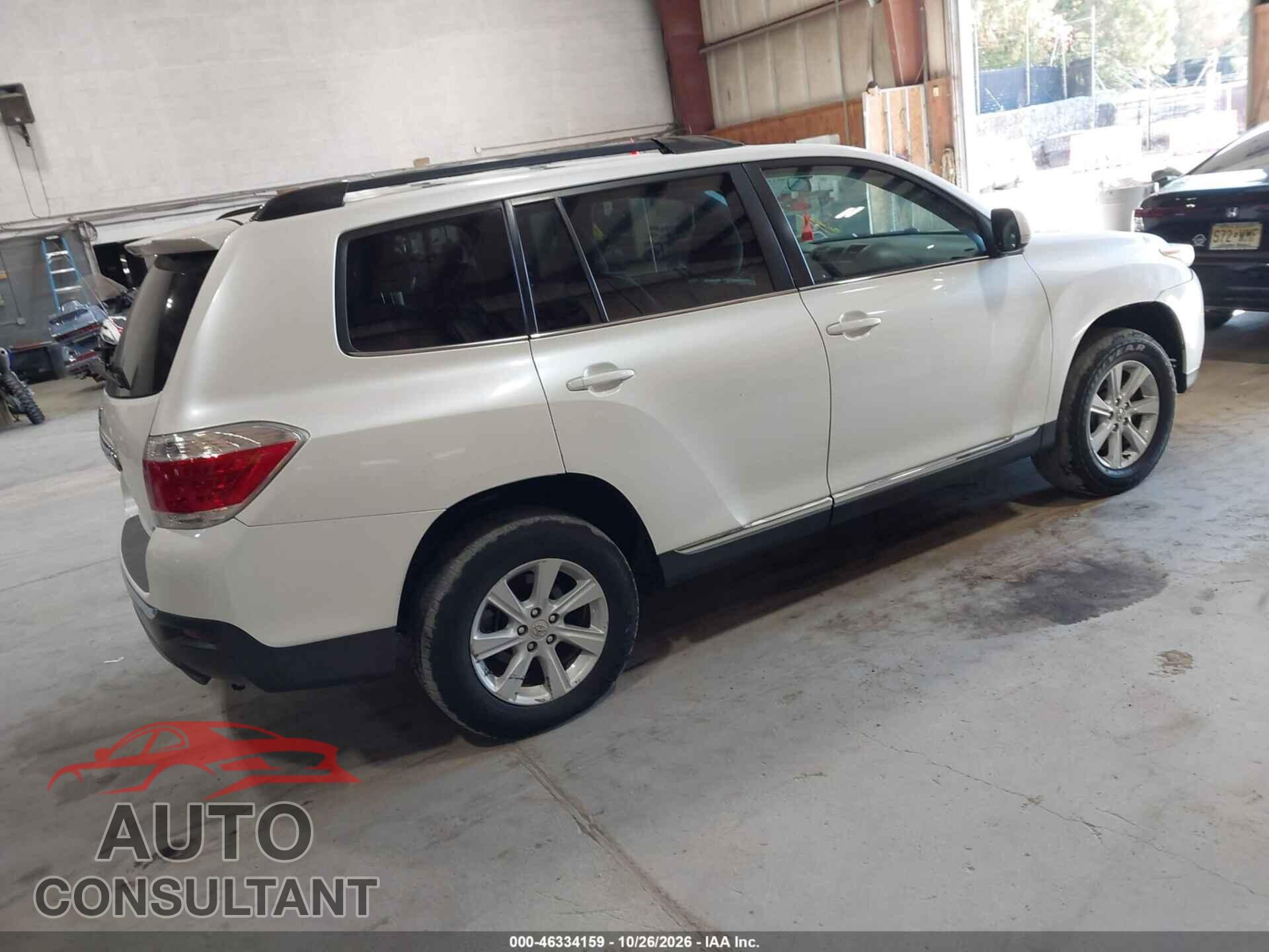 TOYOTA HIGHLANDER 2012 - 5TDBK3EH4CS164114