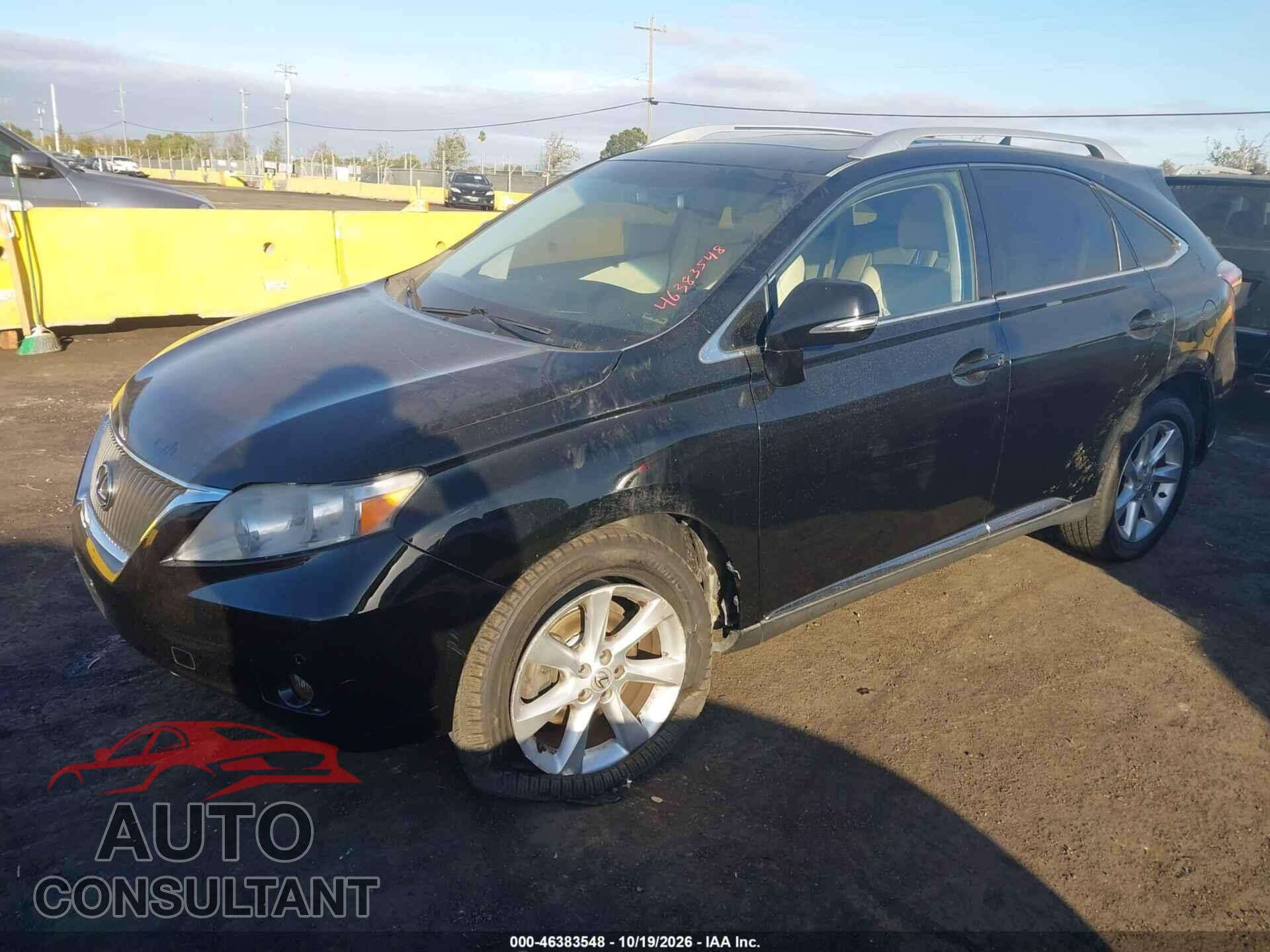 LEXUS RX 350 2010 - 2T2BK1BA6AC051262