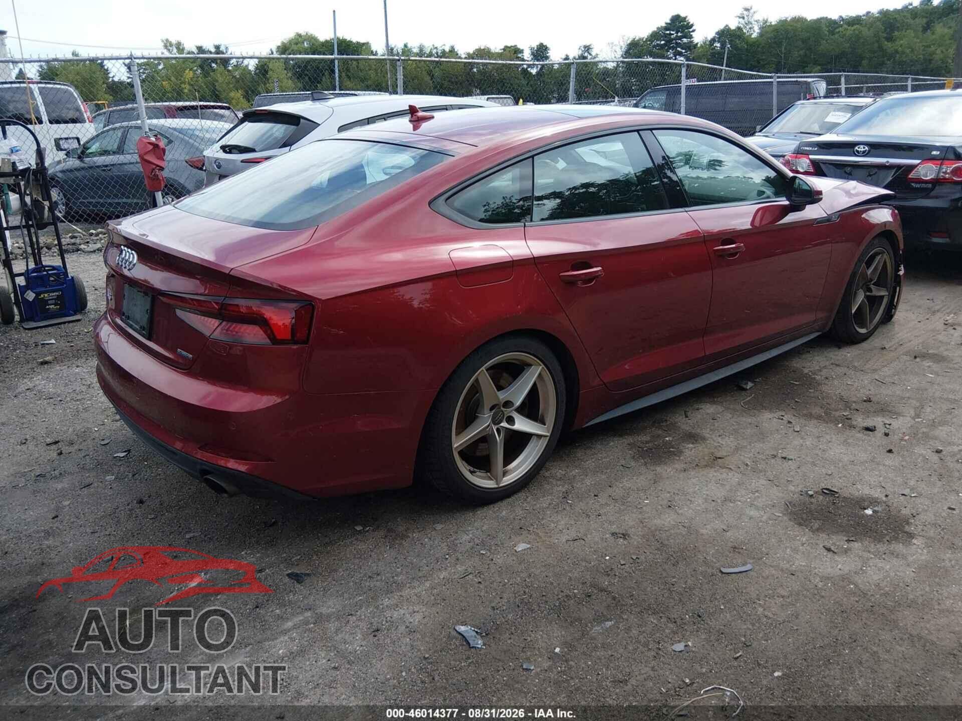 AUDI A5 SPORTBACK 2018 - WAUENCF52JA044652