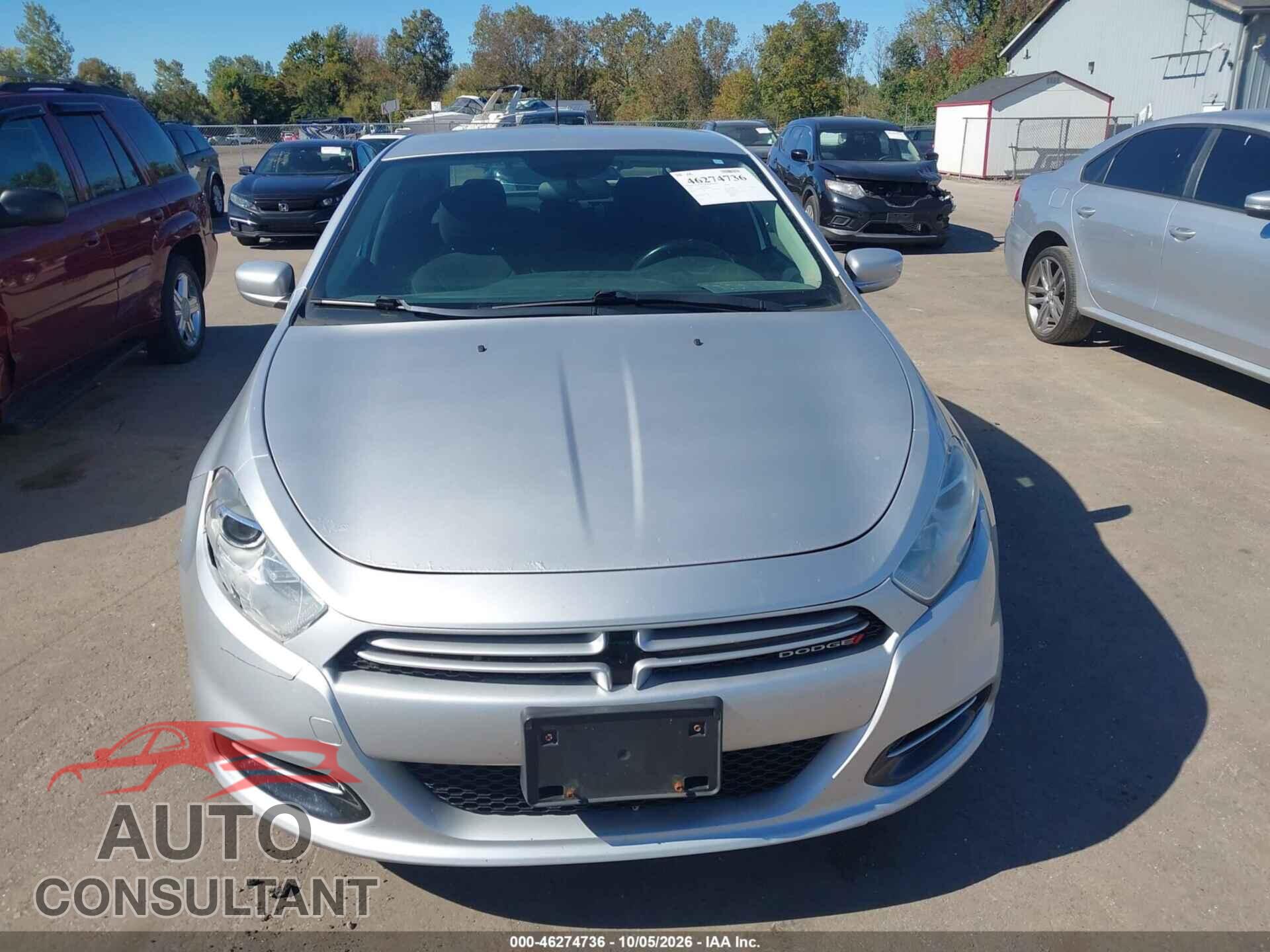 DODGE DART 2013 - 1C3CDFBA7DD186035