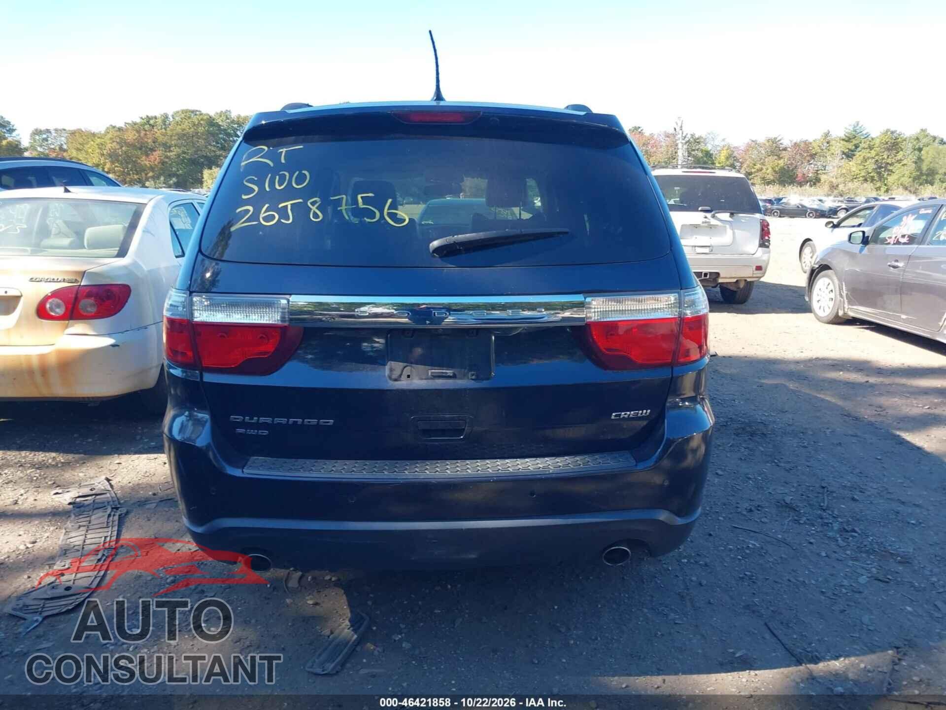 DODGE DURANGO 2013 - 1C4SDJDT8DC684792