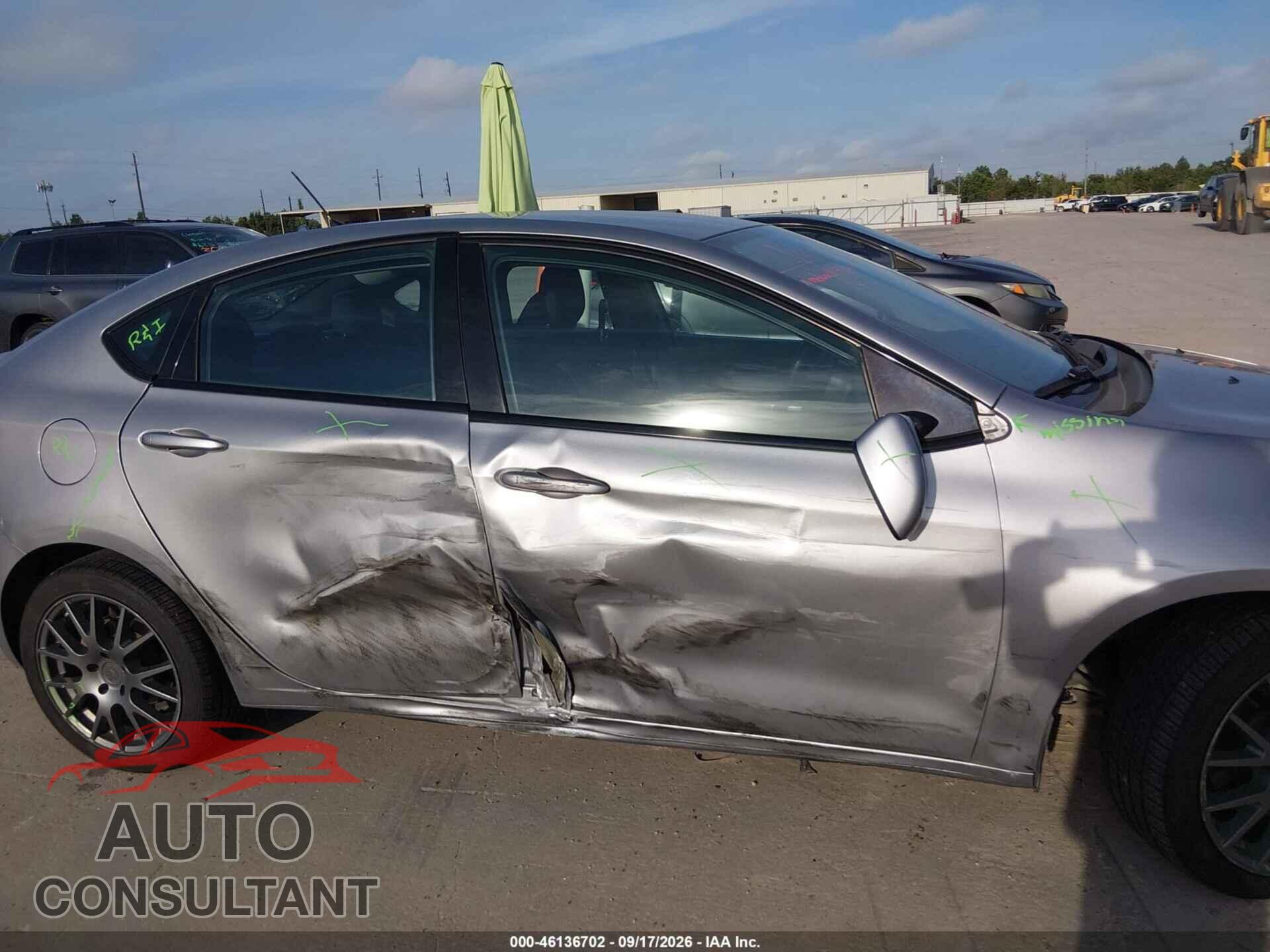 DODGE DART 2015 - 1C3CDFAA5FD432570