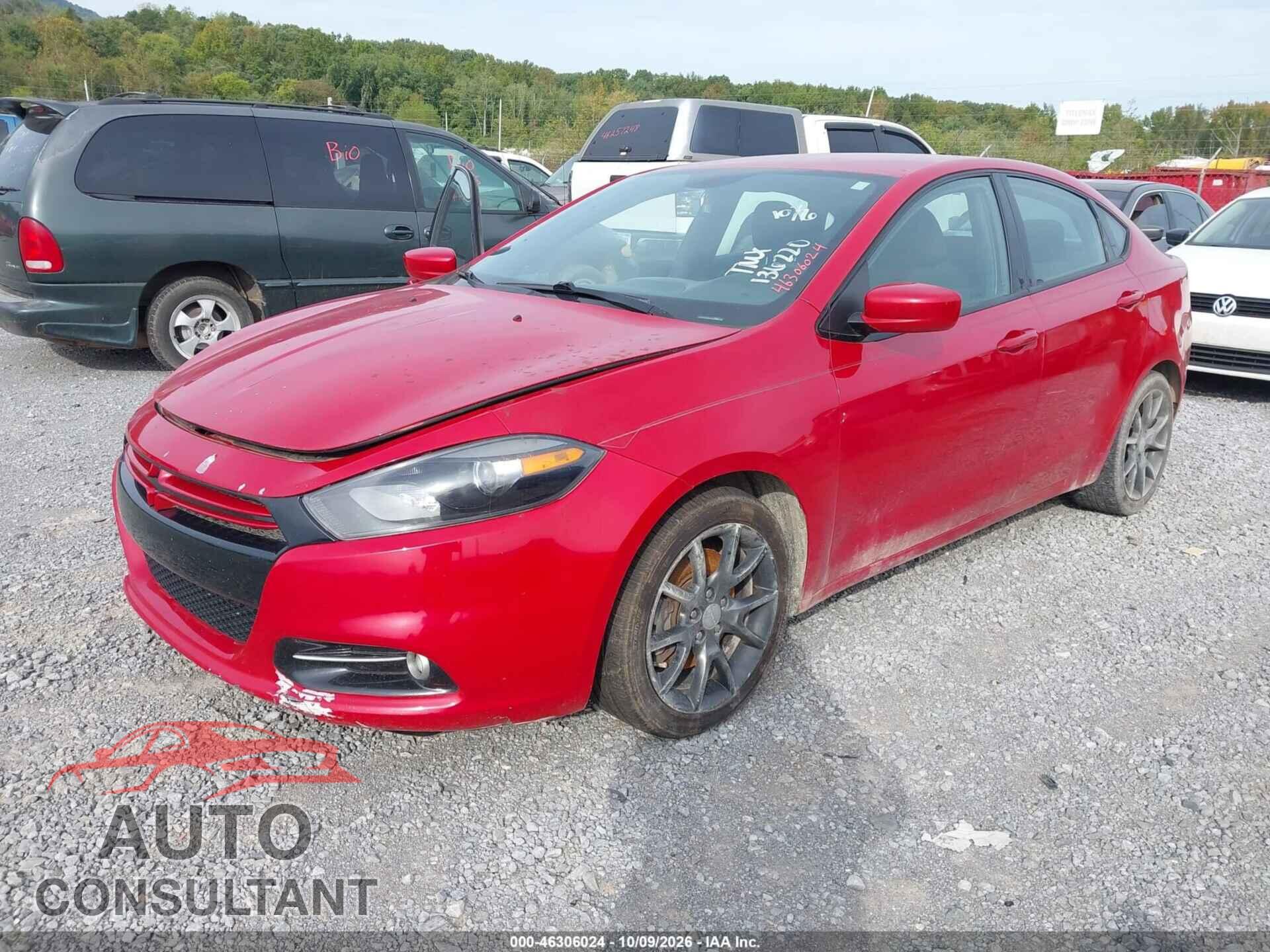 DODGE DART 2013 - 1C3CDFBH9DD136220