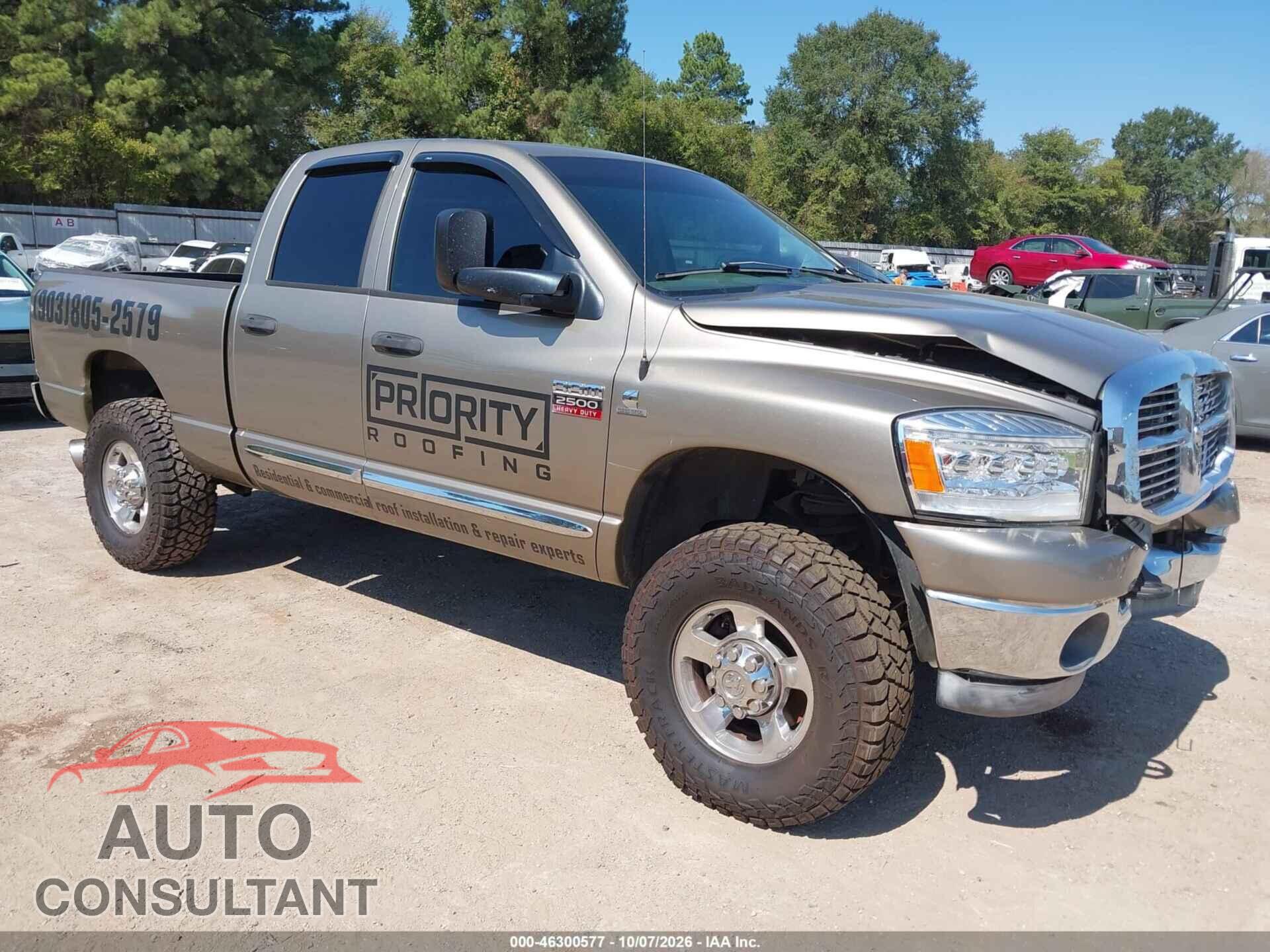 DODGE RAM 2500 2009 - 3D7KS28L59G538074