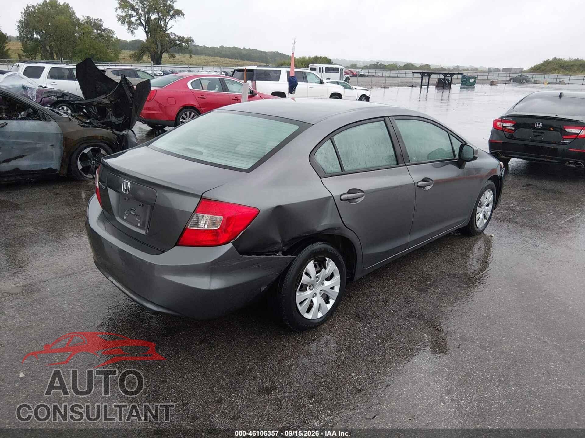 HONDA CIVIC 2012 - 19XFB2F51CE042675