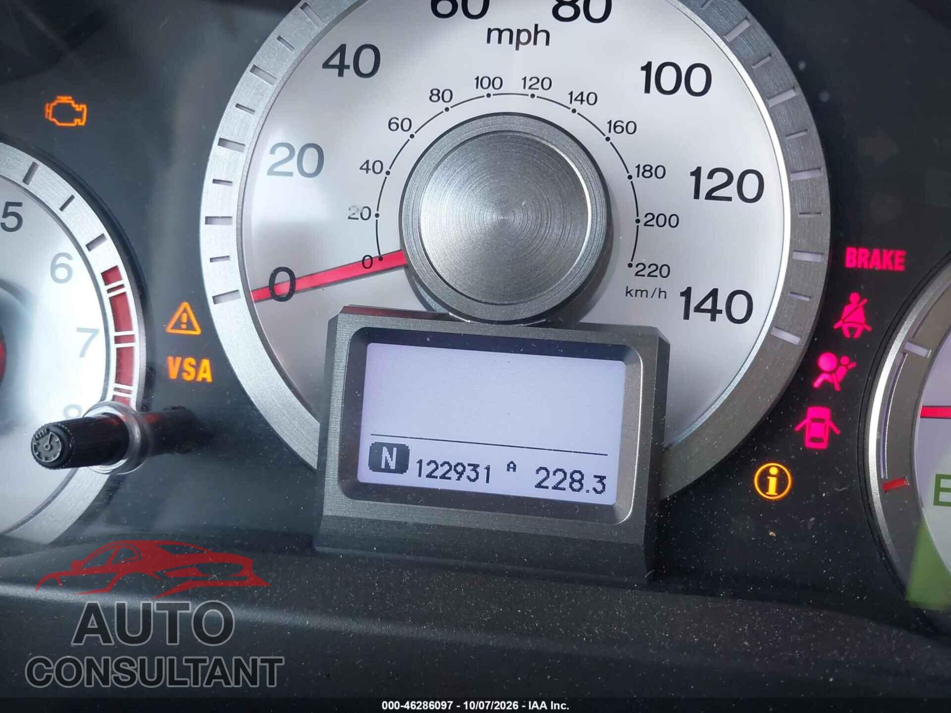 HONDA PILOT 2010 - 5FNYF3H83AB007105