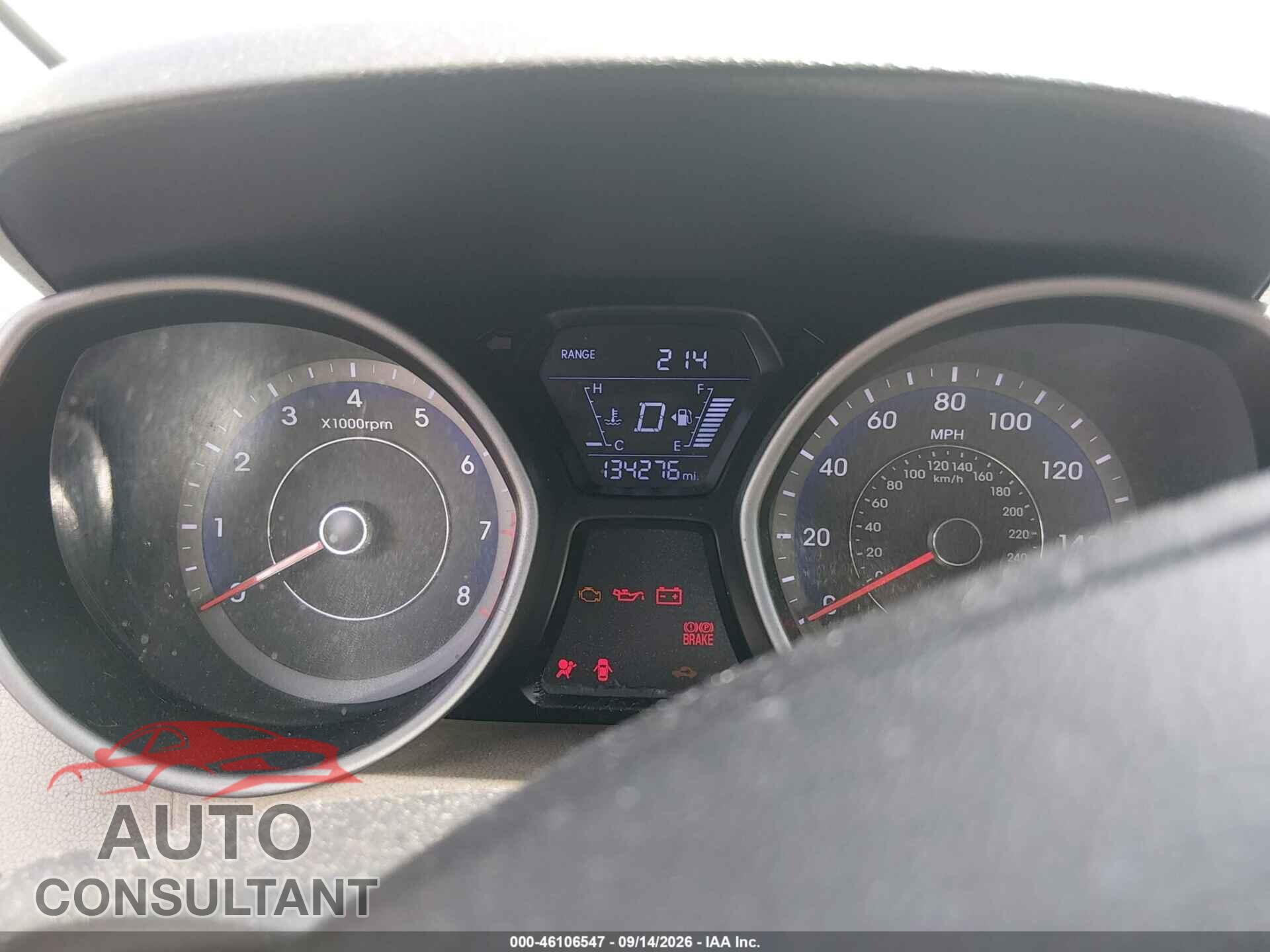HYUNDAI ELANTRA 2014 - KMHDH4AEXEU168204