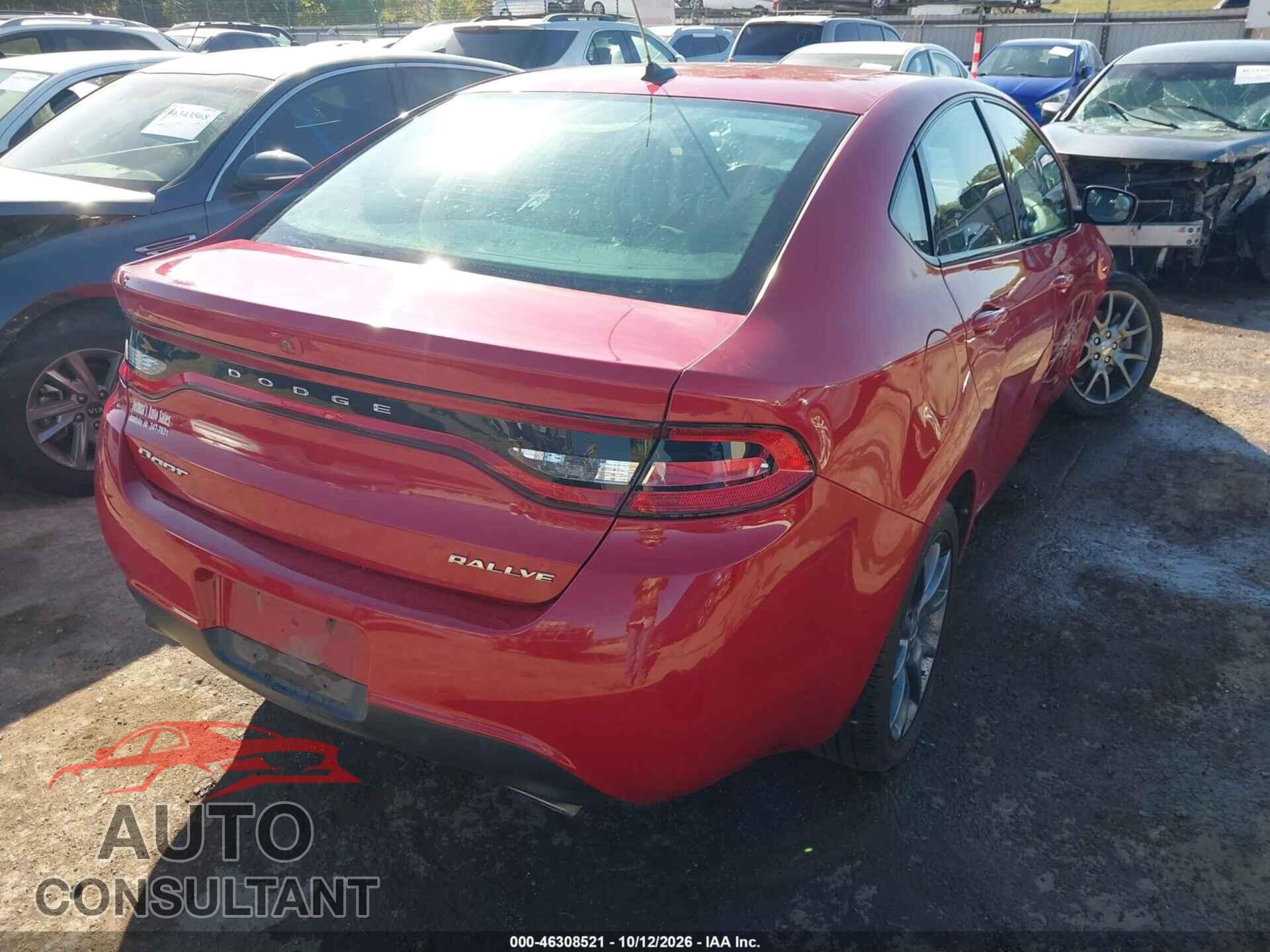 DODGE DART 2013 - 1C3CDFBA8DD154808