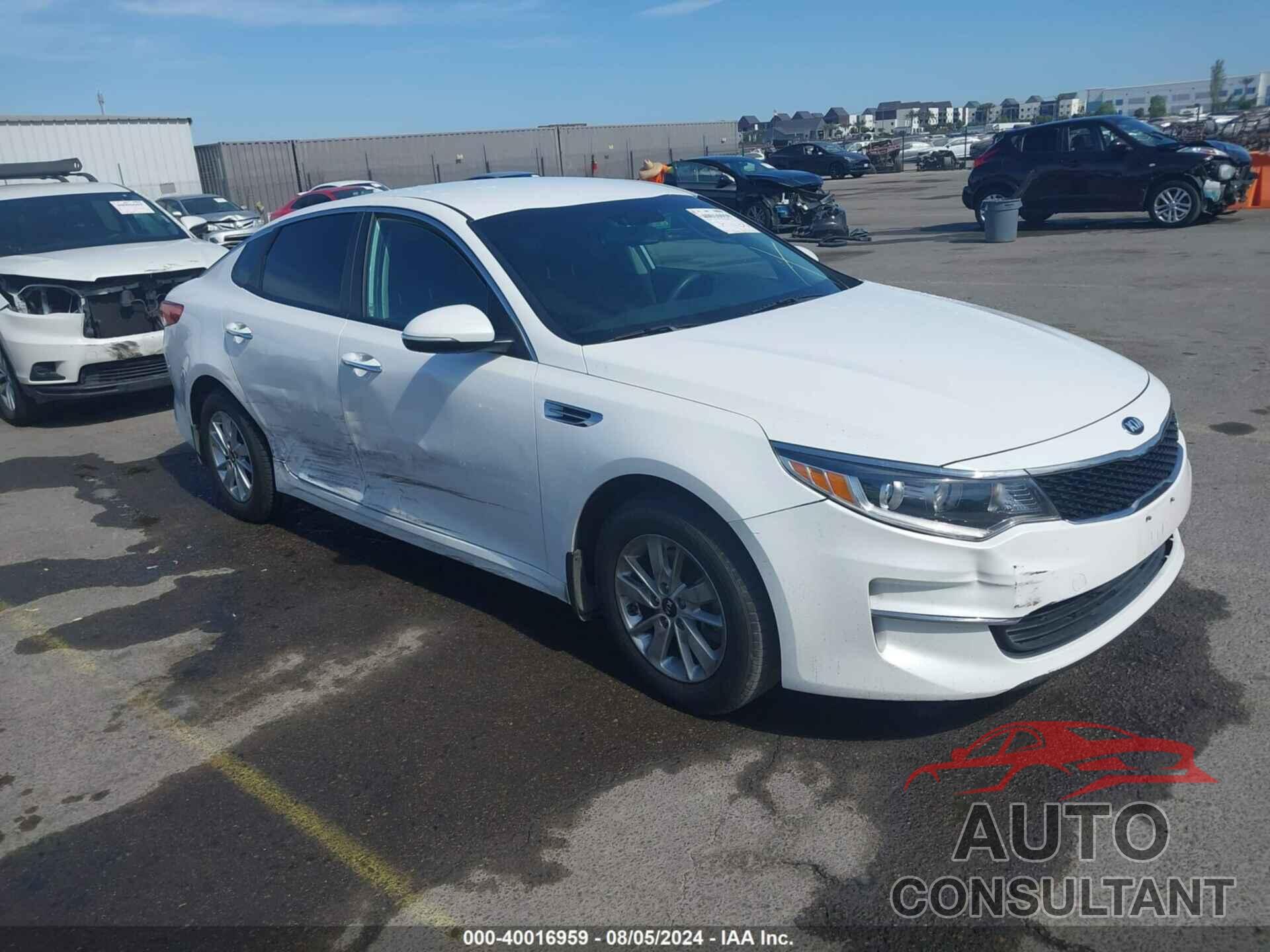 KIA OPTIMA 2018 - KNAGT4L39J5191373