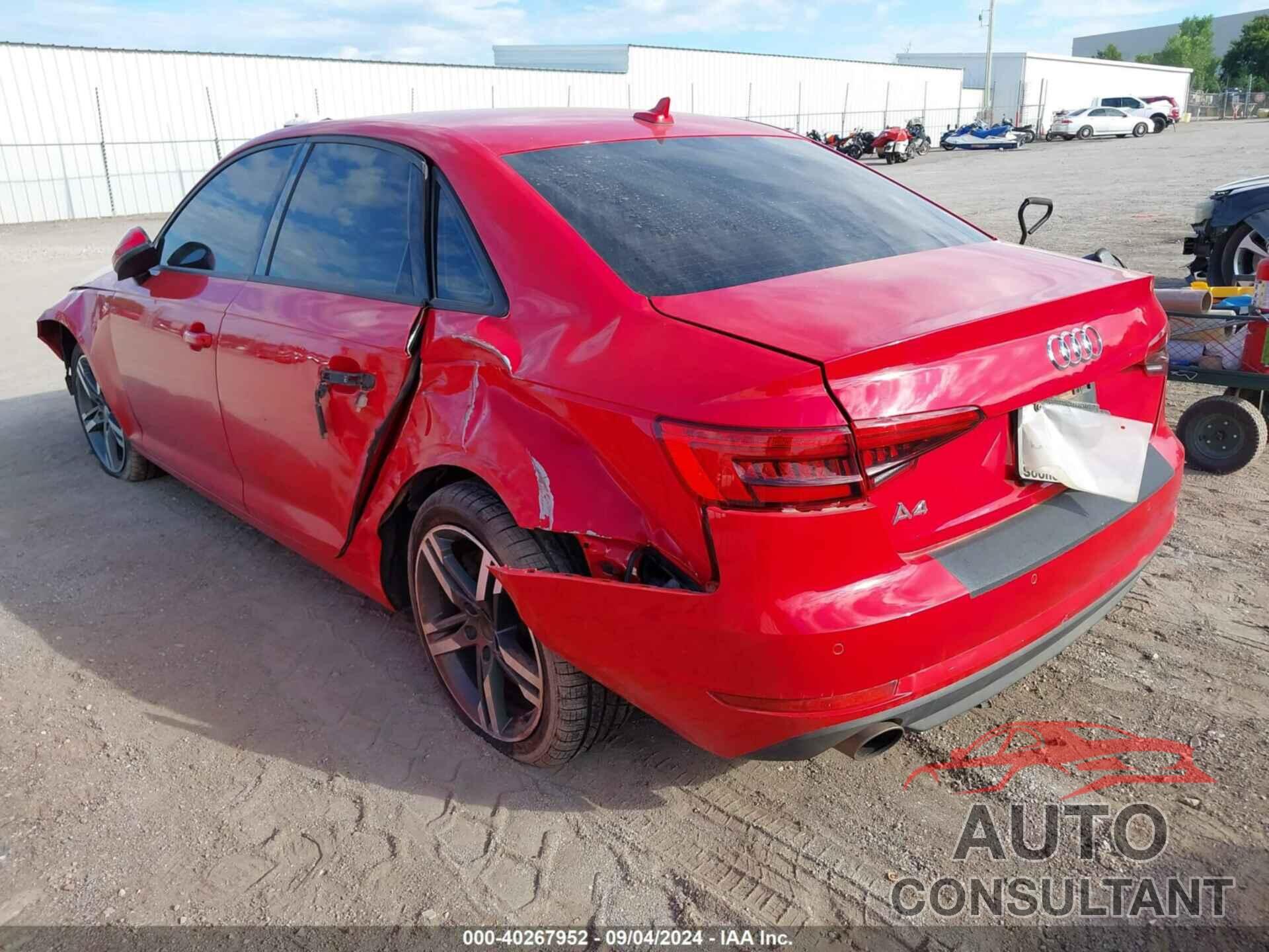 AUDI A4 2017 - WAUGNAF4XHN007775