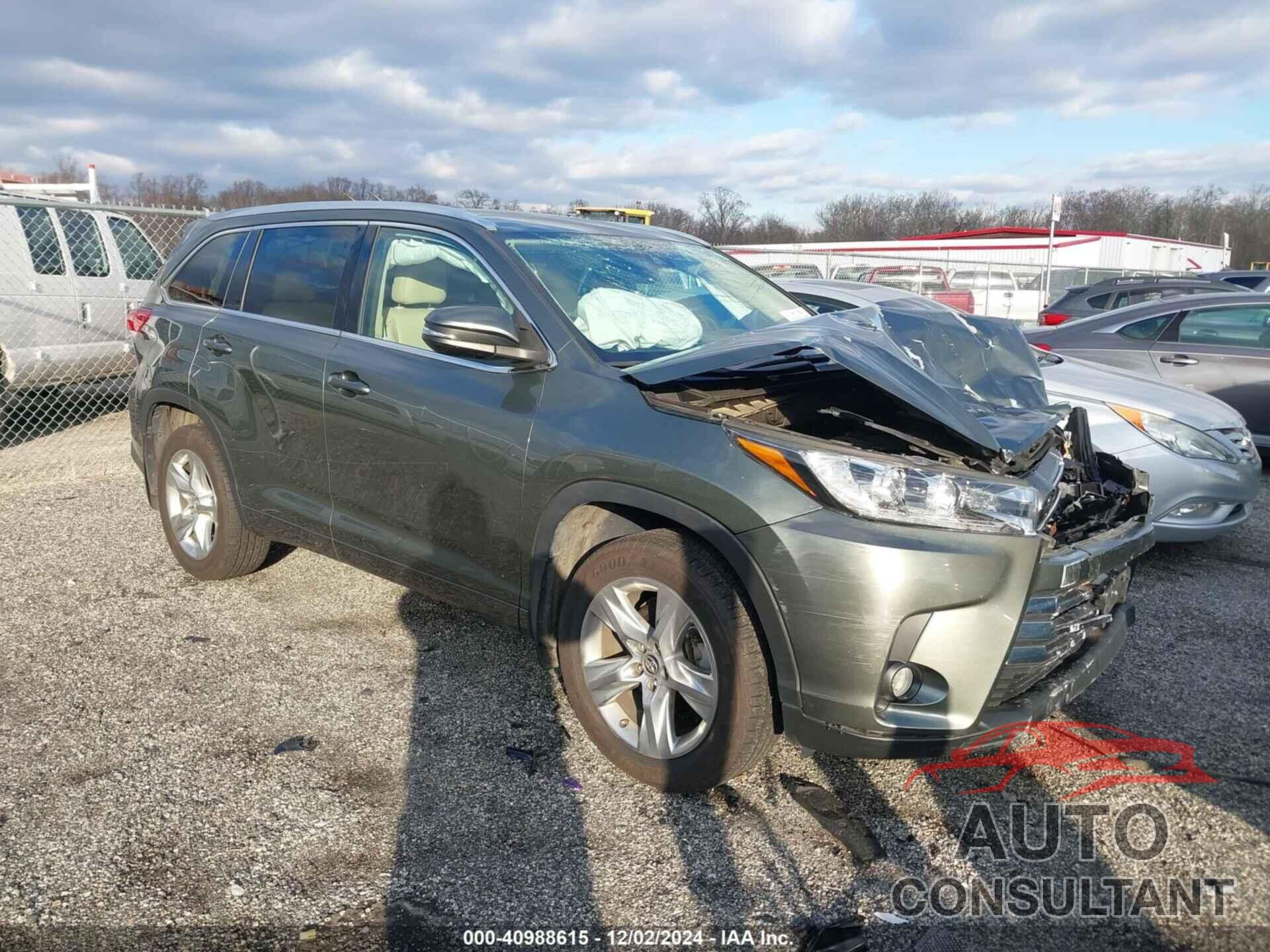 TOYOTA HIGHLANDER 2017 - 5TDDZRFH9HS393708