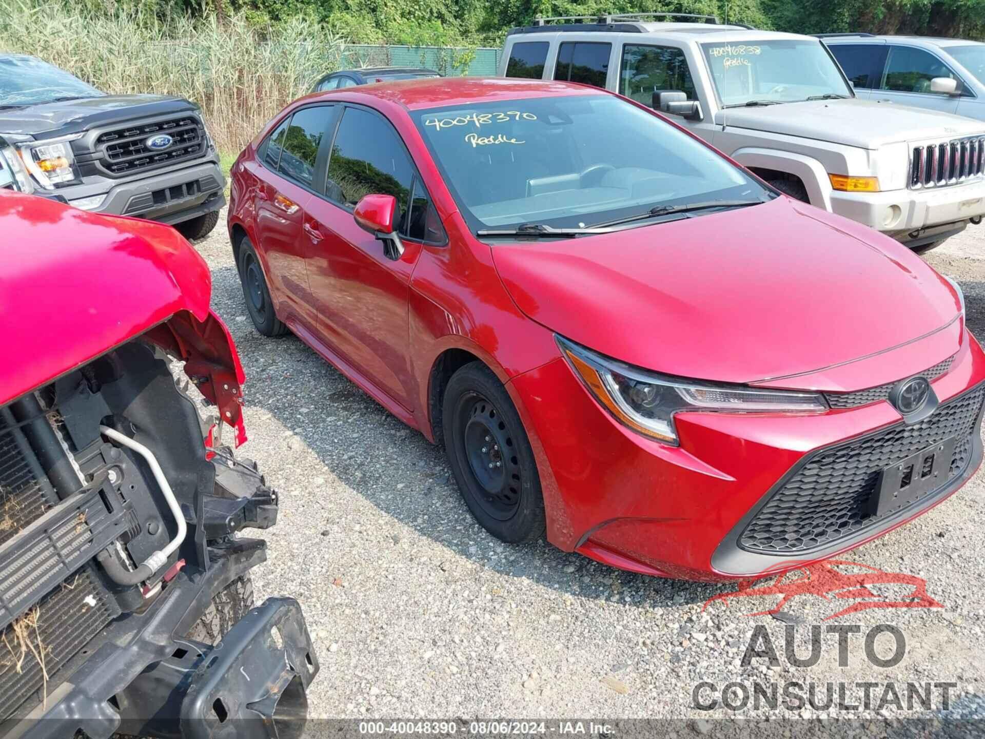 TOYOTA COROLLA 2020 - JTDEPRAE9LJ112973