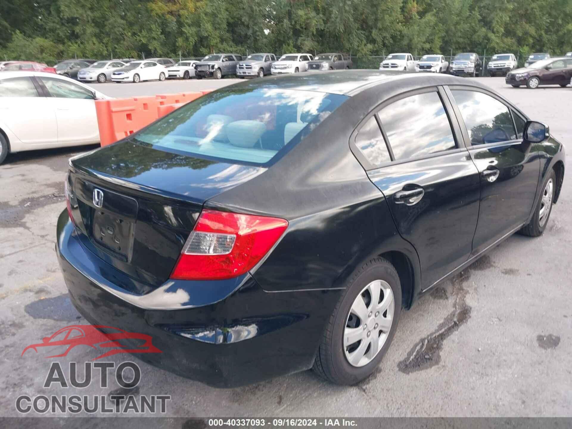 HONDA CIVIC 2012 - 2HGFB2F54CH317560