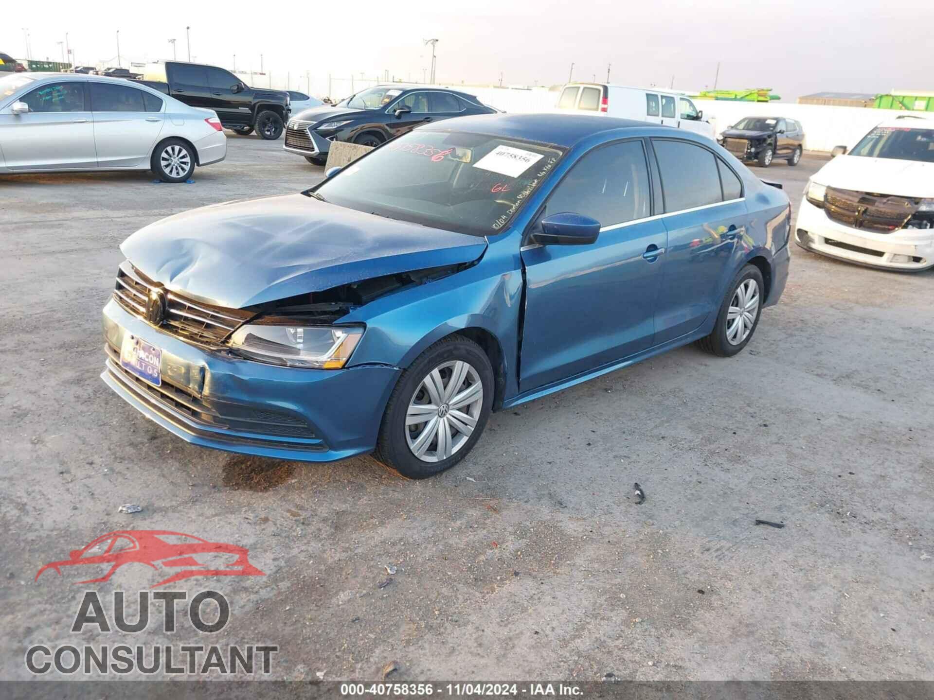 VOLKSWAGEN JETTA 2017 - 3VW2B7AJ1HM309937