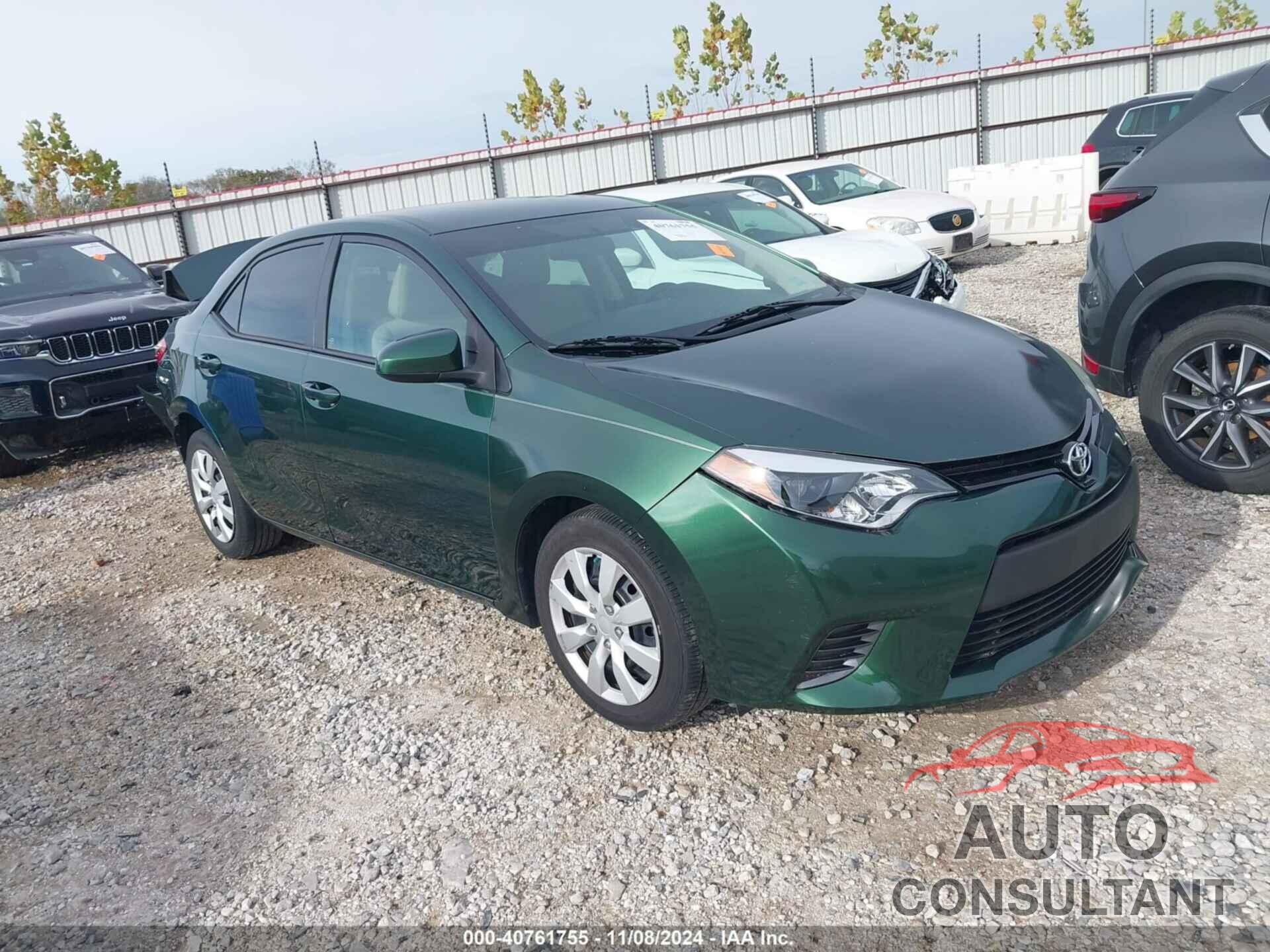 TOYOTA COROLLA 2016 - 2T1BURHE9GC726313