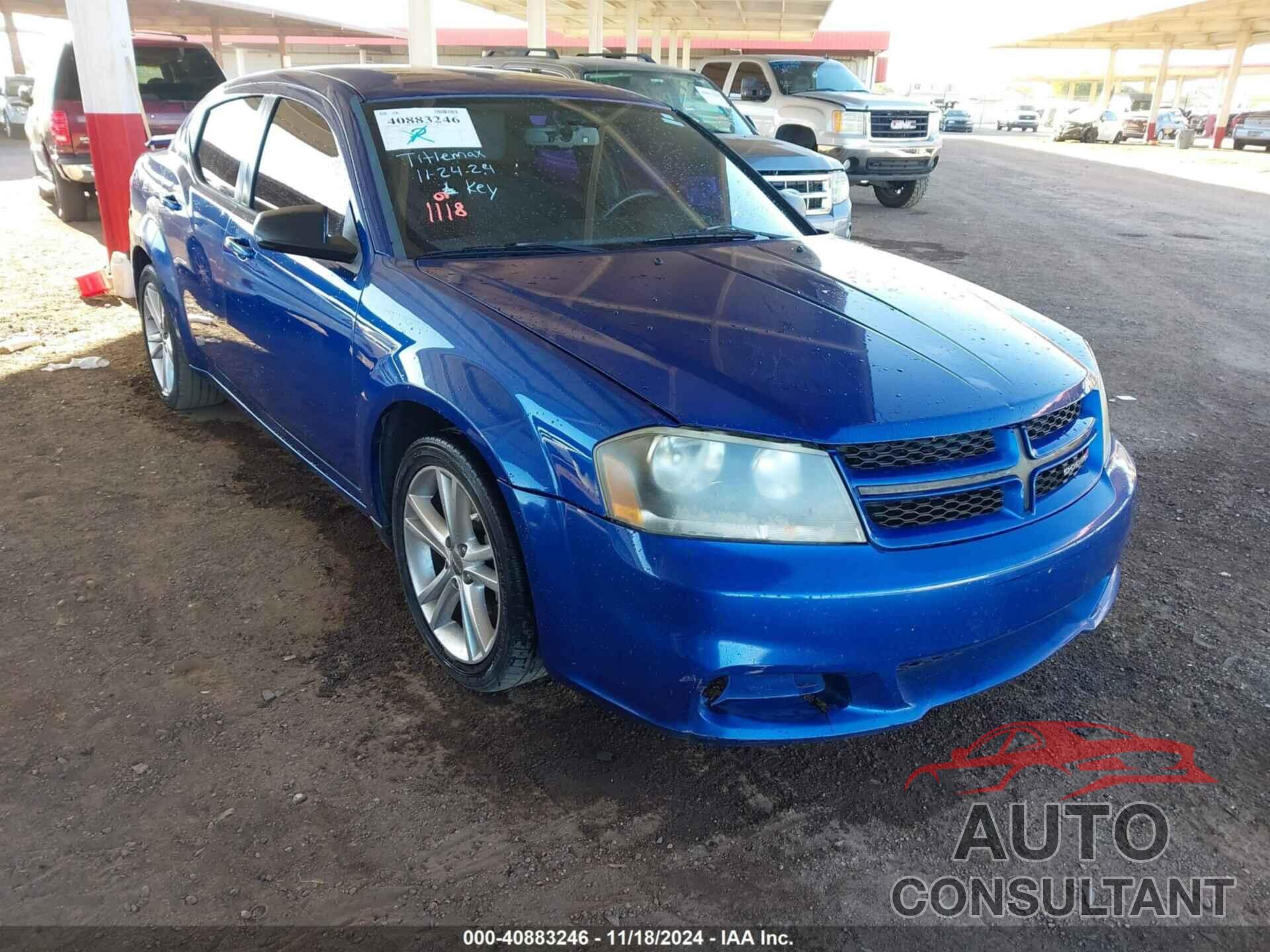 DODGE AVENGER 2014 - 1C3CDZAB8EN222693