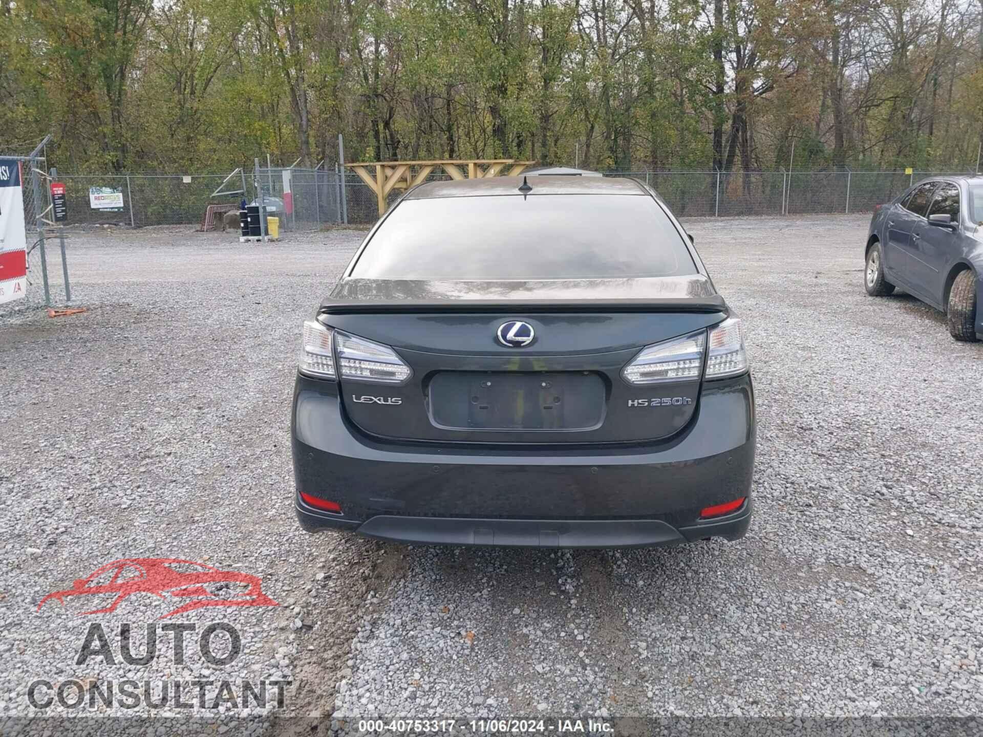 LEXUS HS 250H 2010 - JTHBB1BA8A2019690