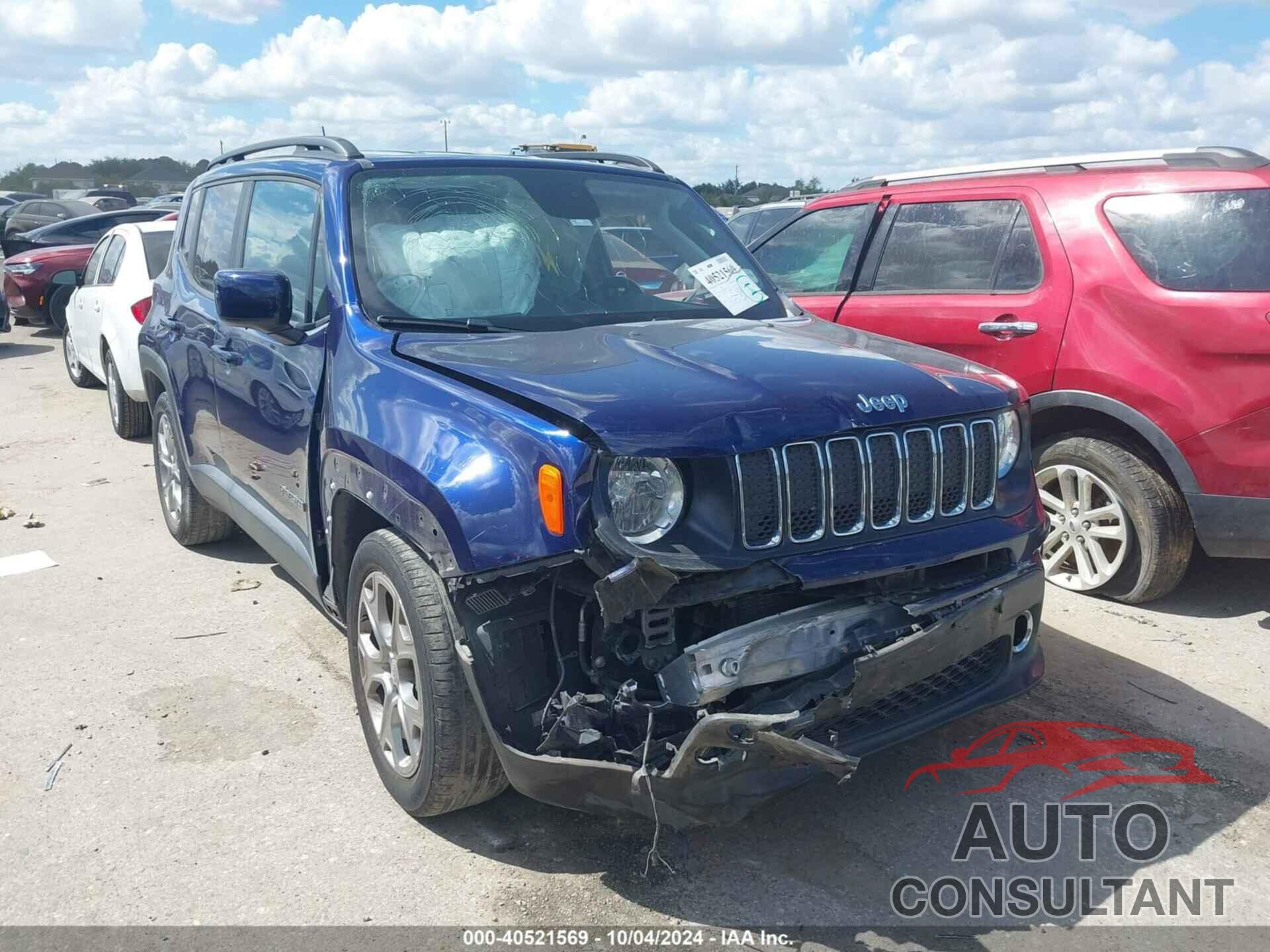 JEEP RENEGADE 2019 - ZACNJABB3KPK12344