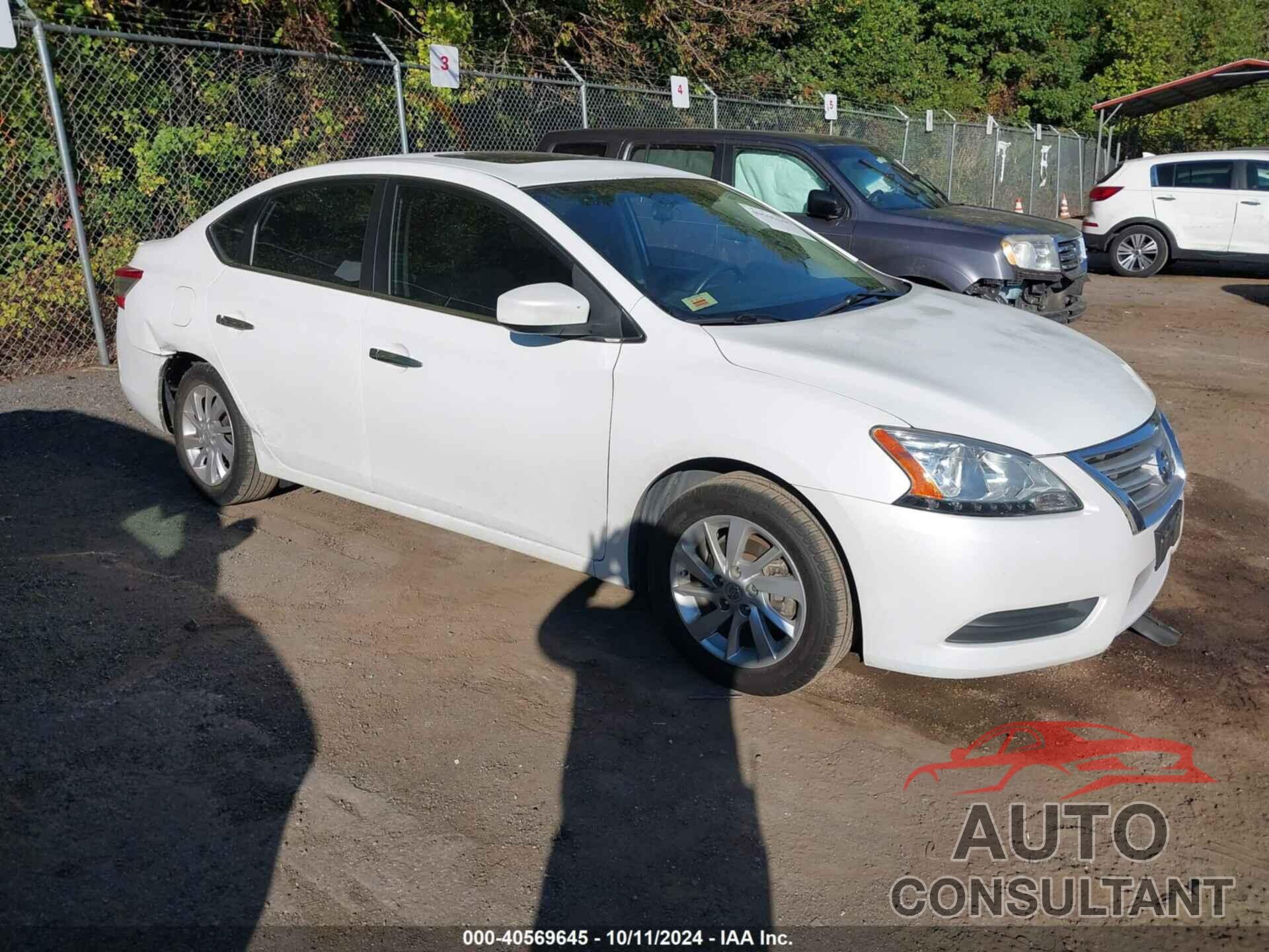 NISSAN SENTRA 2015 - 3N1AB7APXFY353740