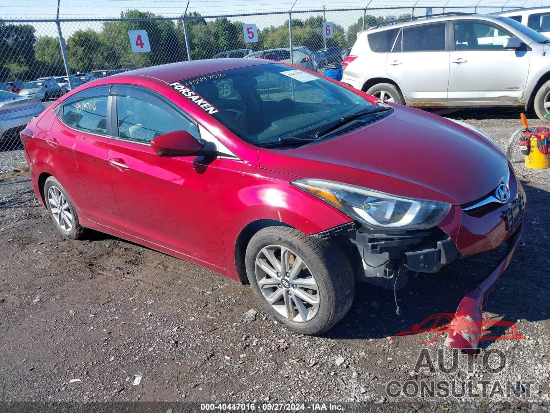 HYUNDAI ELANTRA 2016 - 5NPDH4AE4GH669591