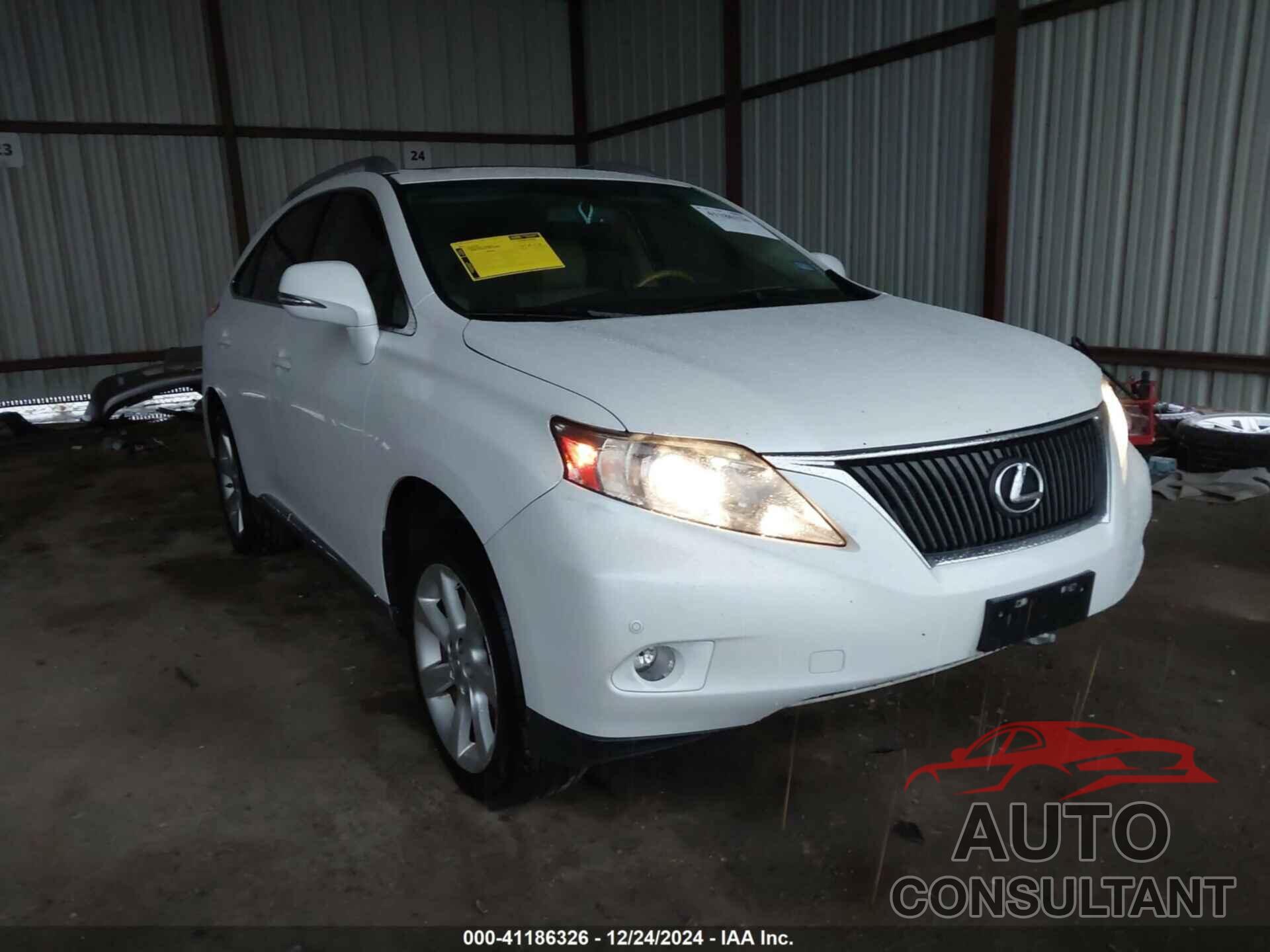 LEXUS RX 350 2010 - 2T2ZK1BA3AC015978