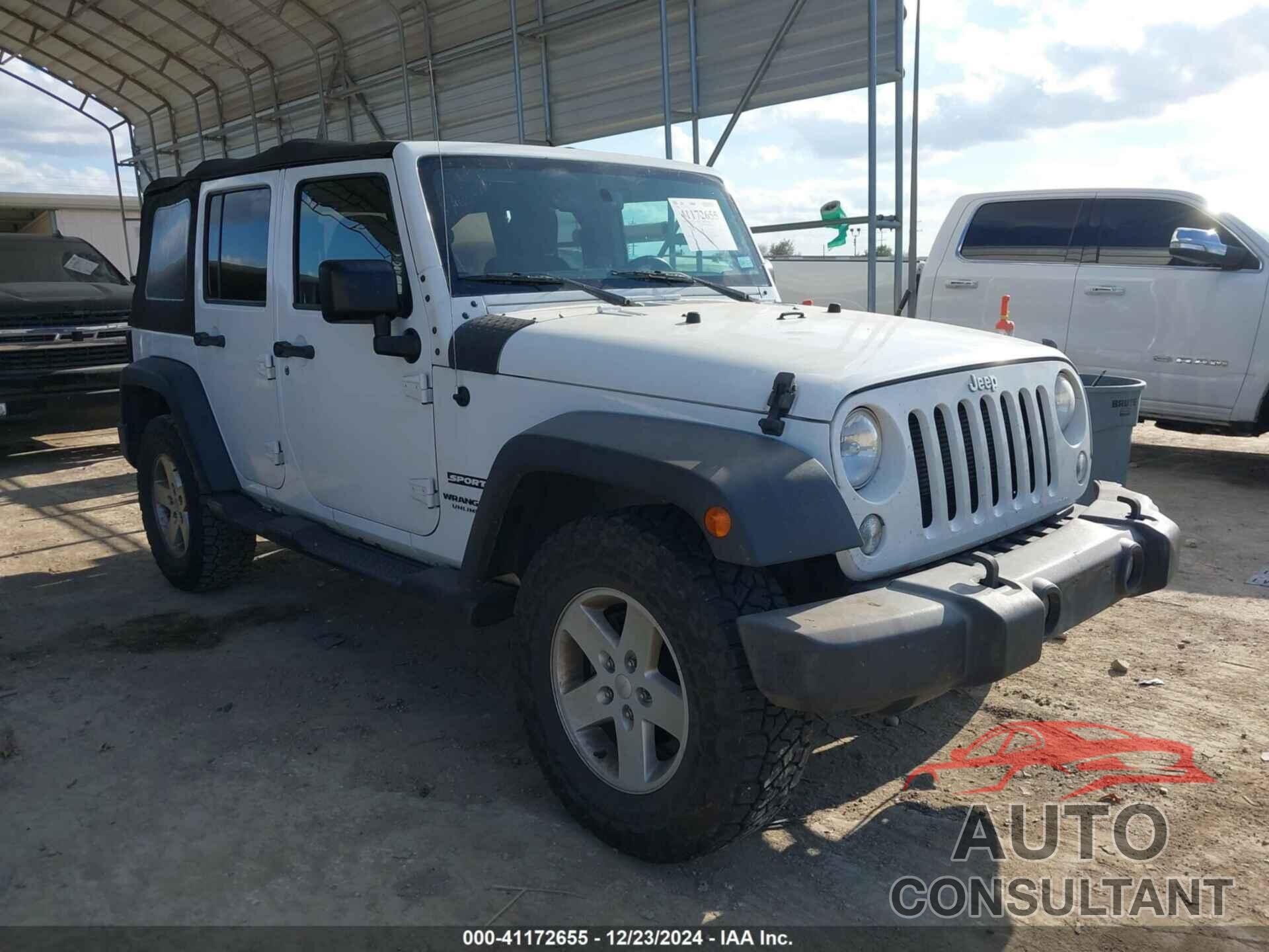 JEEP WRANGLER UNLIMITED 2017 - 1C4HJWDG4HL538480