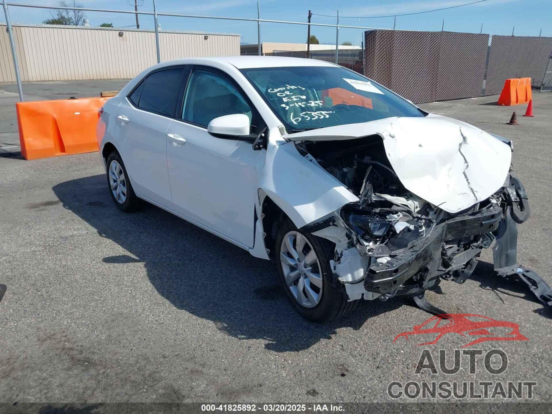 TOYOTA COROLLA 2014 - 5YFBURHE4EP097217