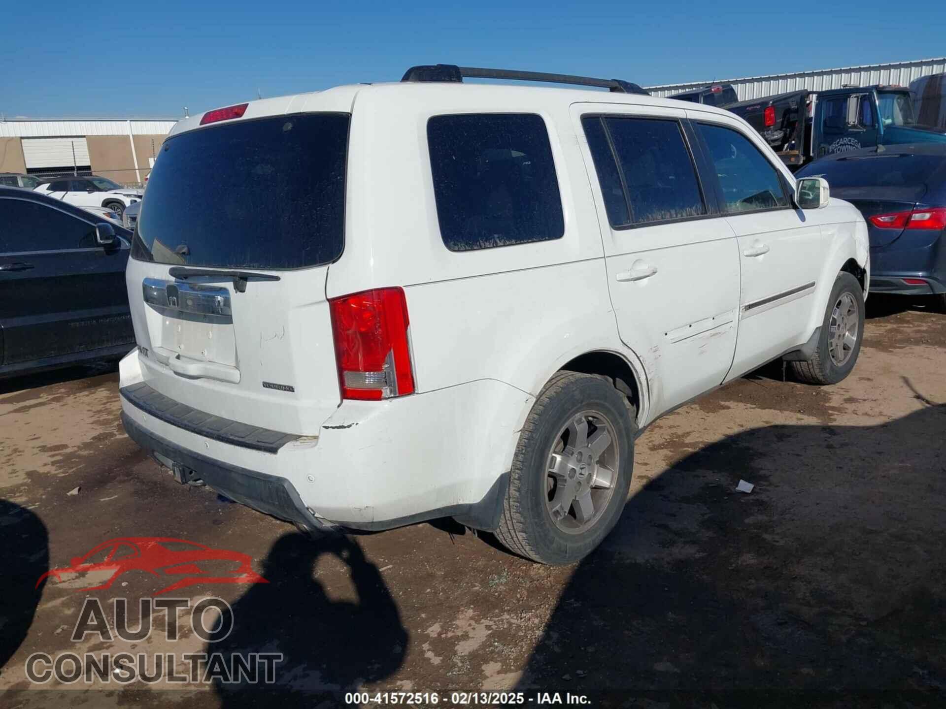 HONDA PILOT 2010 - 5FNYF3H96AB005809