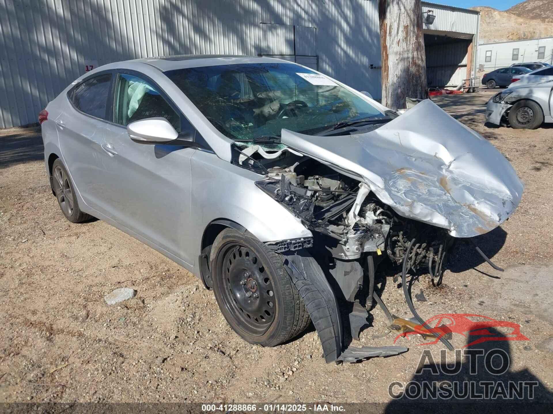 HYUNDAI ELANTRA 2015 - KMHDH4AH3FU283934