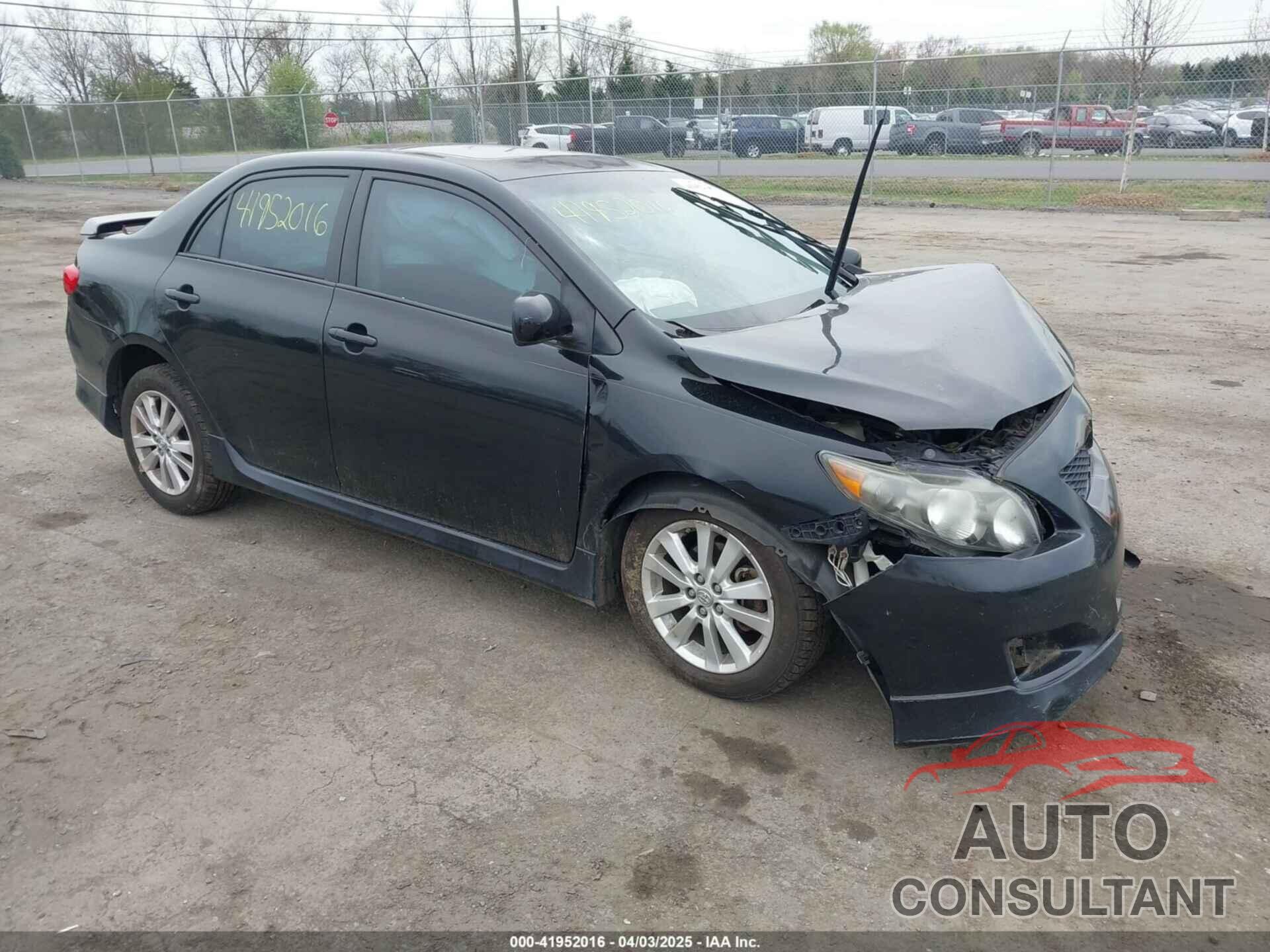 TOYOTA COROLLA 2009 - 2T1BU40E89C157455