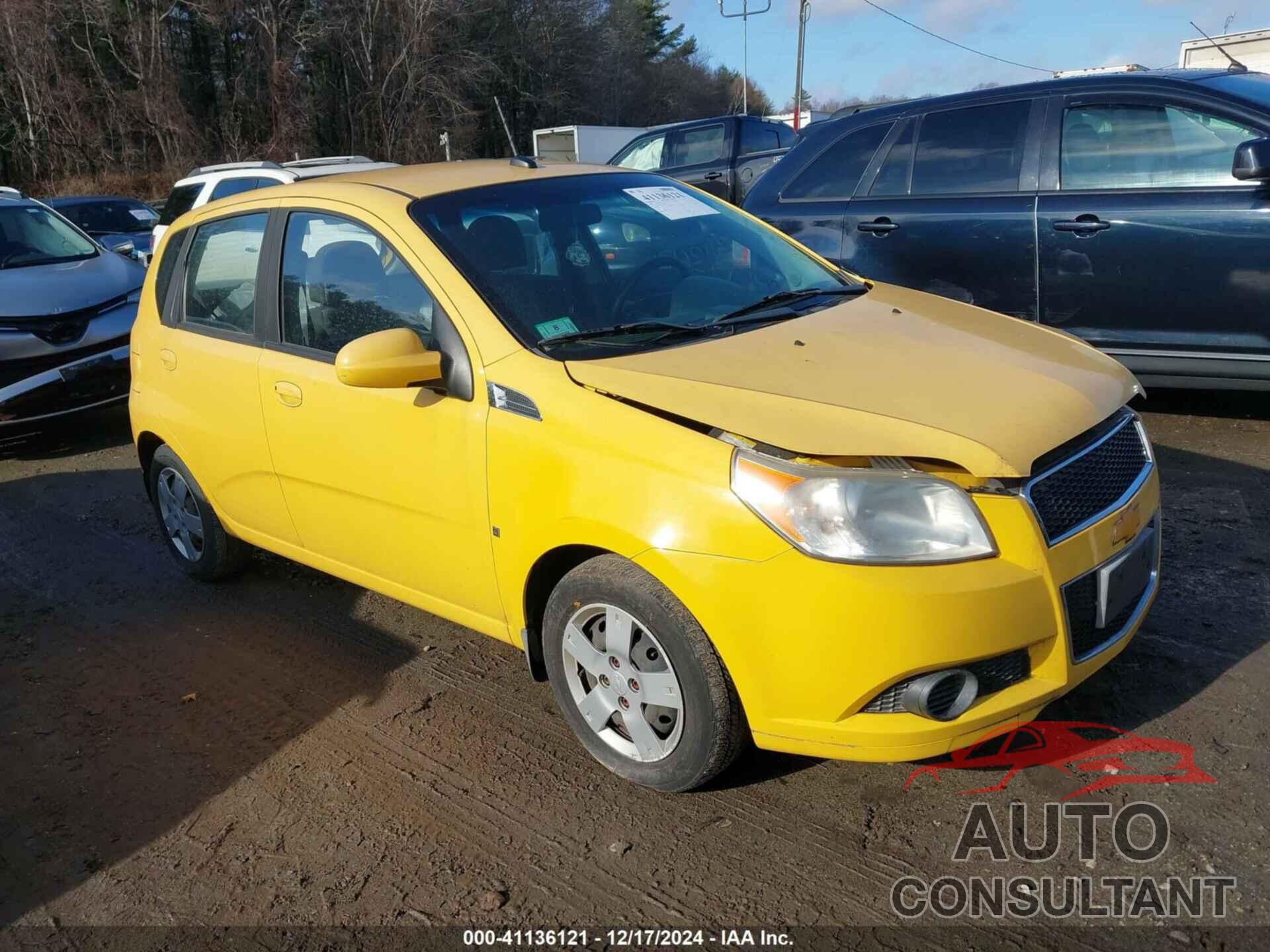 CHEVROLET AVEO 2009 - KL1TD66E39B609776