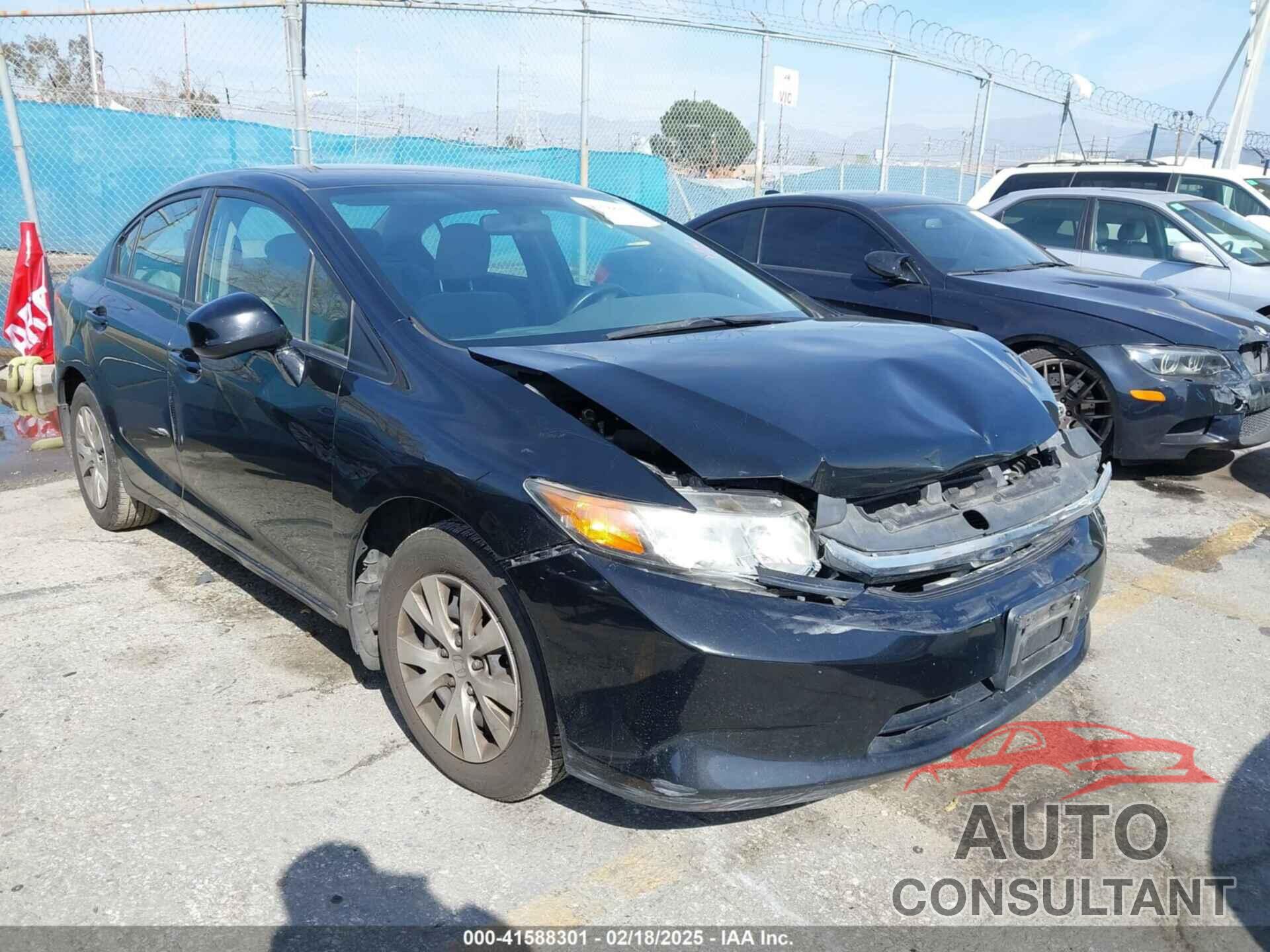 HONDA CIVIC 2012 - 19XFB2F53CE364900