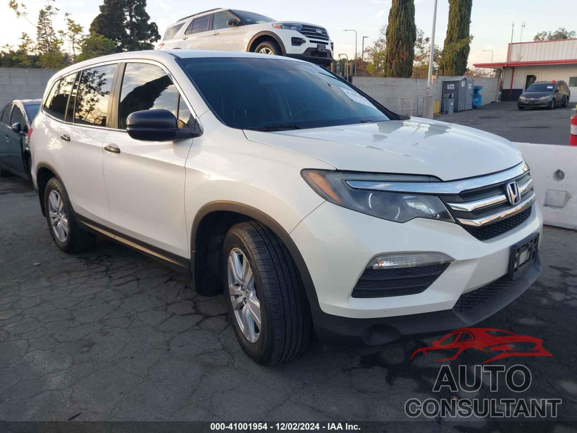 HONDA PILOT 2017 - 5FNYF5H16HB015787