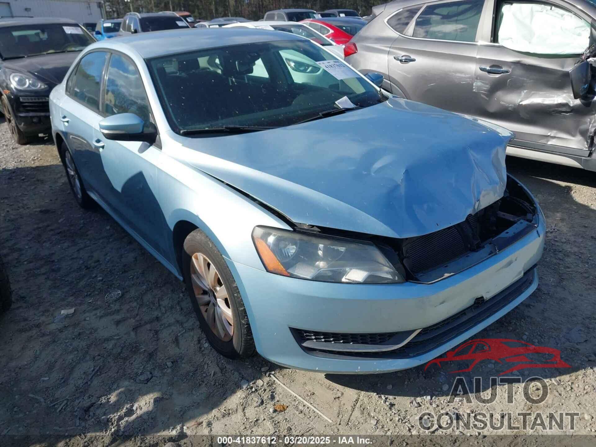 VOLKSWAGEN PASSAT 2012 - 1VWAP7A39CC103581