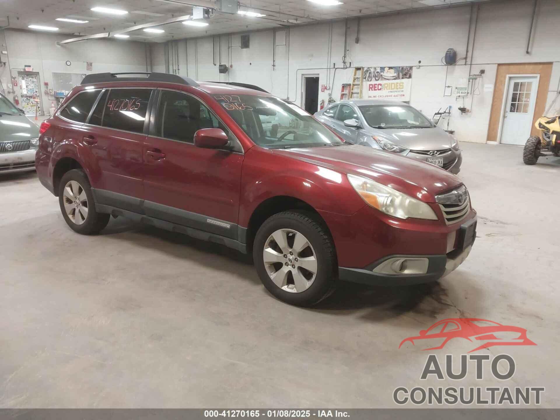 SUBARU OUTBACK 2012 - 4S4BRBJC9C3285590