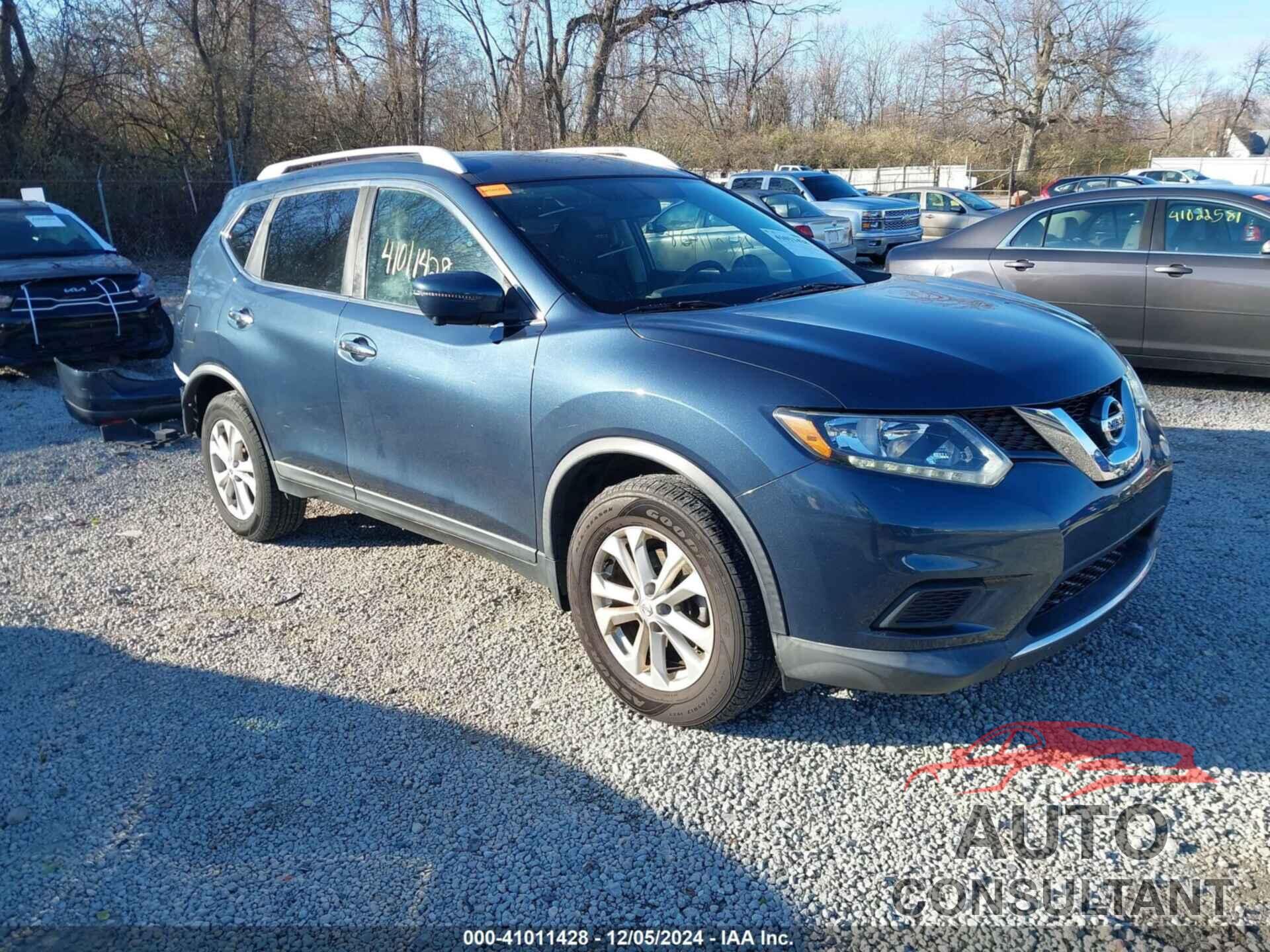 NISSAN ROGUE 2016 - KNMAT2MV6GP726525
