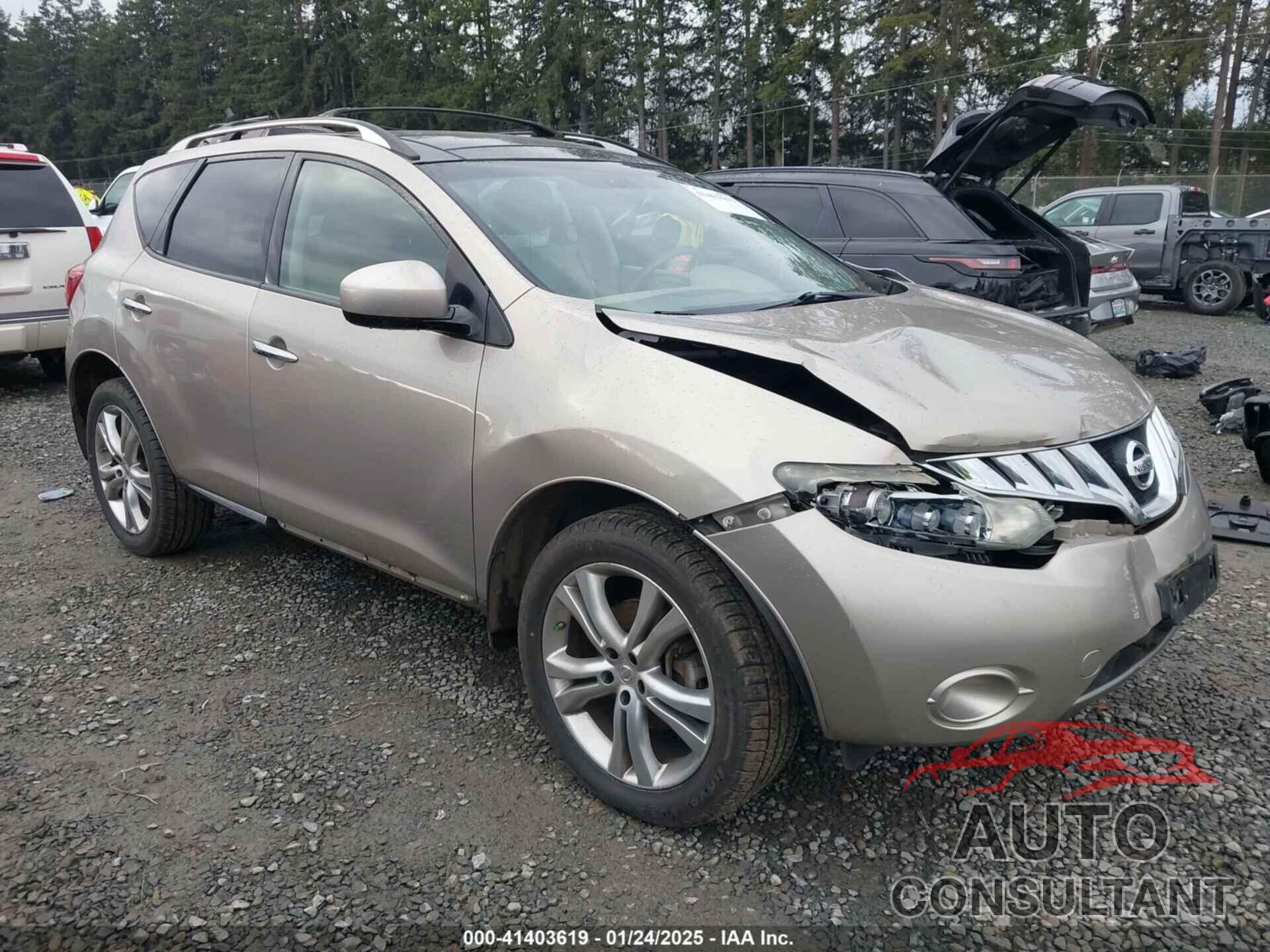 NISSAN MURANO 2010 - JN8AZ1MW9AW135964